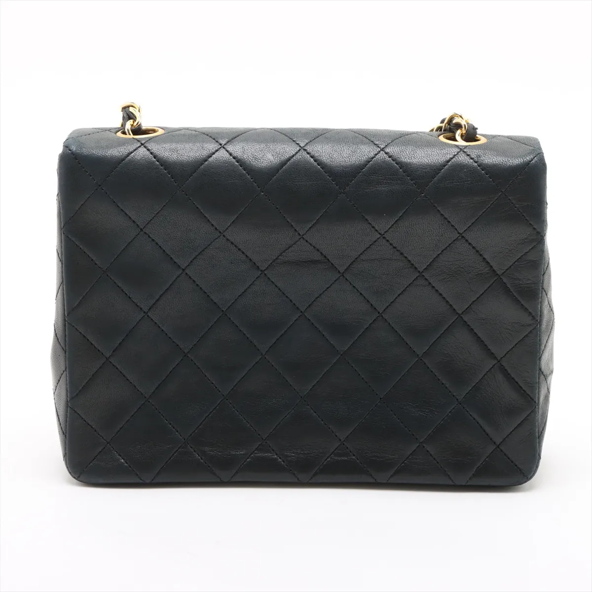 Mini Matelasse 20 Lambskin Single Flap Single Chain Bag Black Gold Hardware 1392961 No. 1 A69900 — view 2