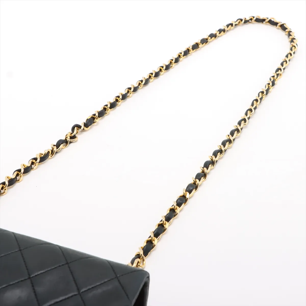 Mini Matelasse 20 Lambskin Single Flap Single Chain Bag Black Gold Hardware 1392961 No. 1 A69900 — view 5
