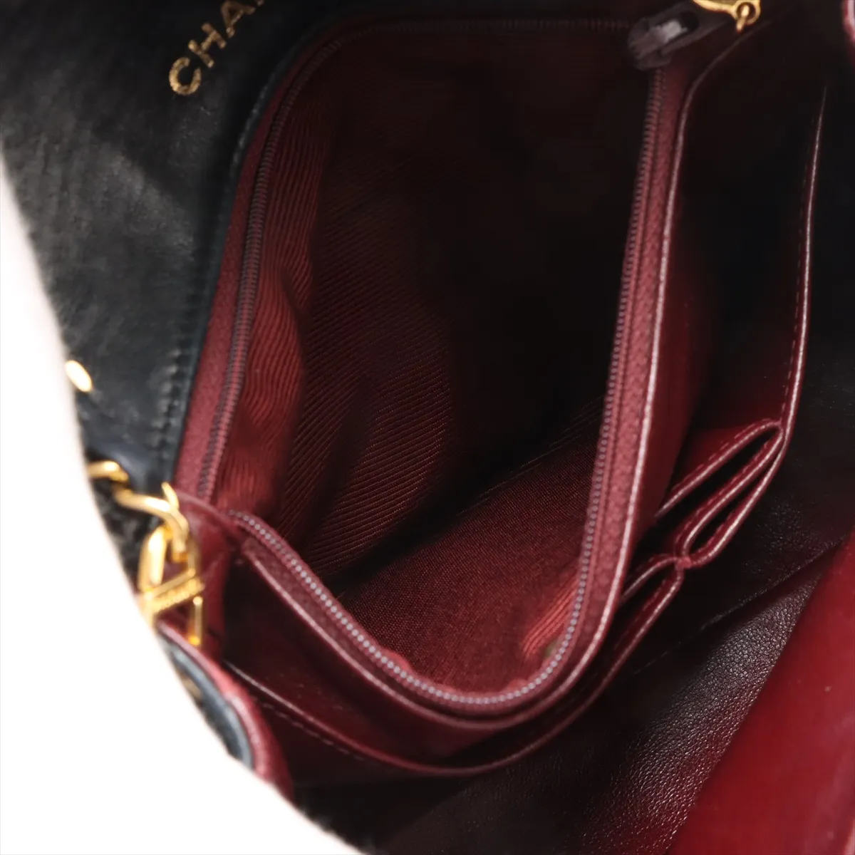 Mini Matelasse 20 Lambskin Single Flap Single Chain Bag Black Gold Hardware 1392961 No. 1 A69900 — view 7