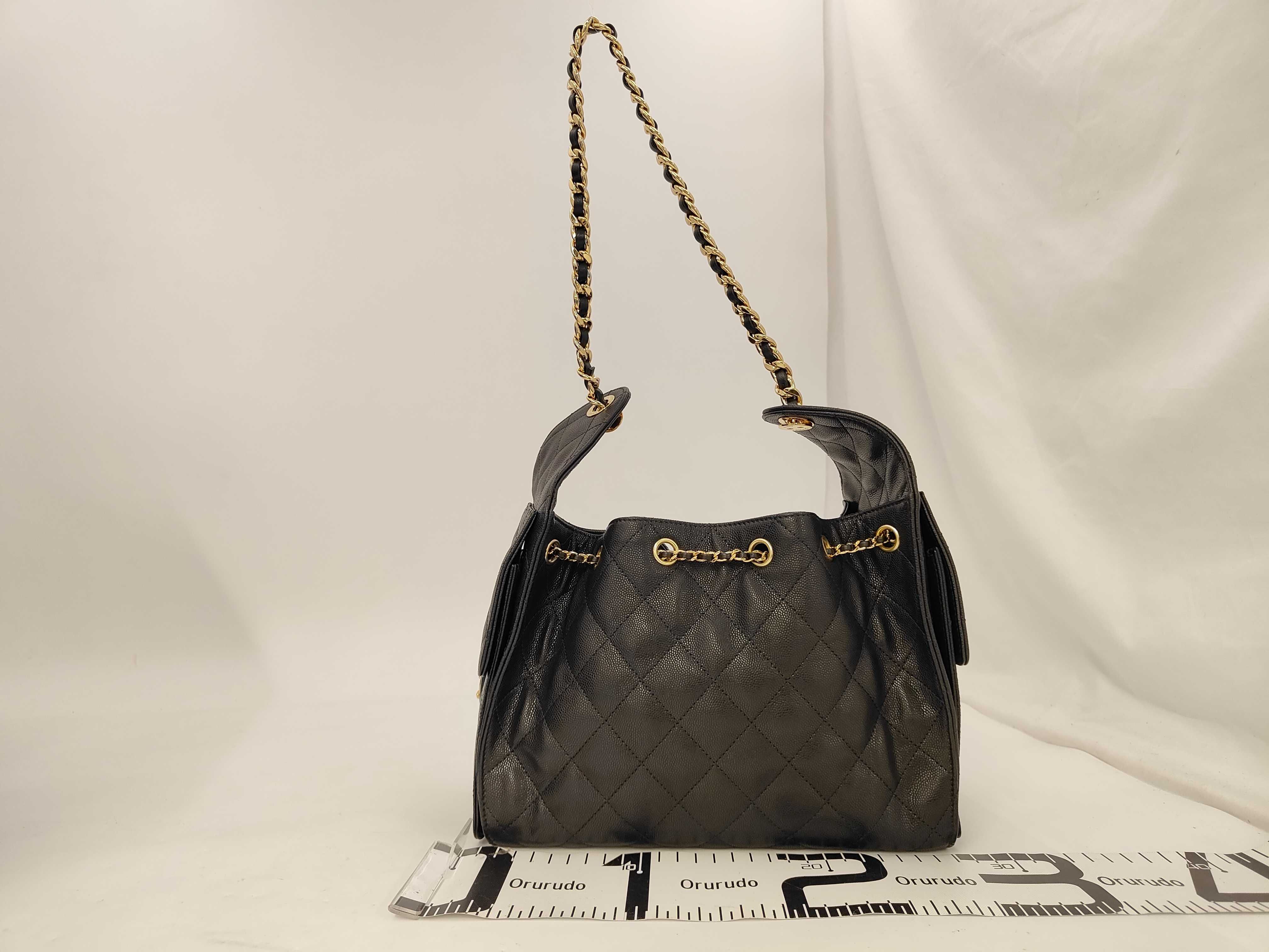 25 Small Caviar Skin Chain Shoulder Bag — view 2
