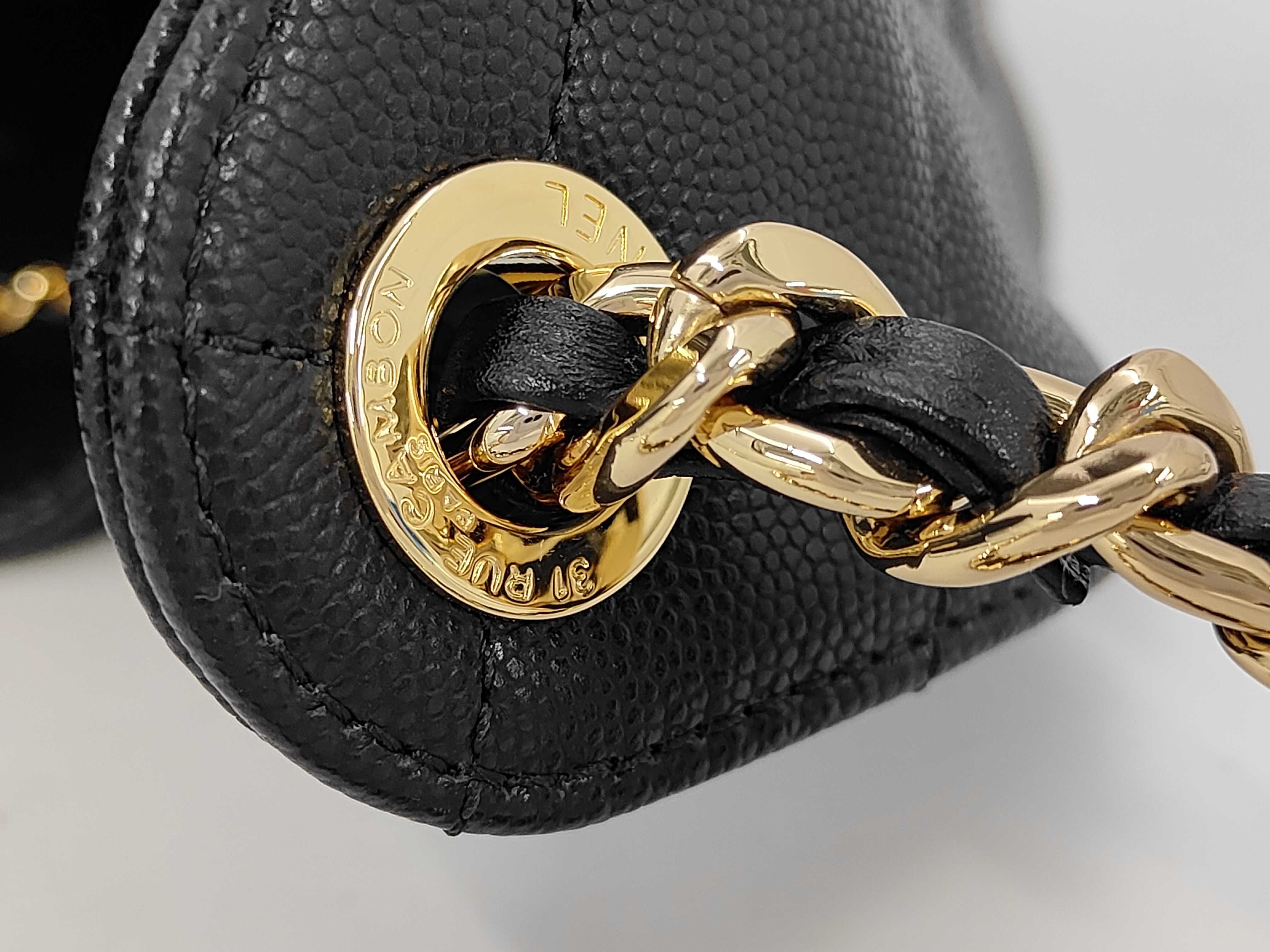 25 Small Caviar Skin Chain Shoulder Bag — view 9