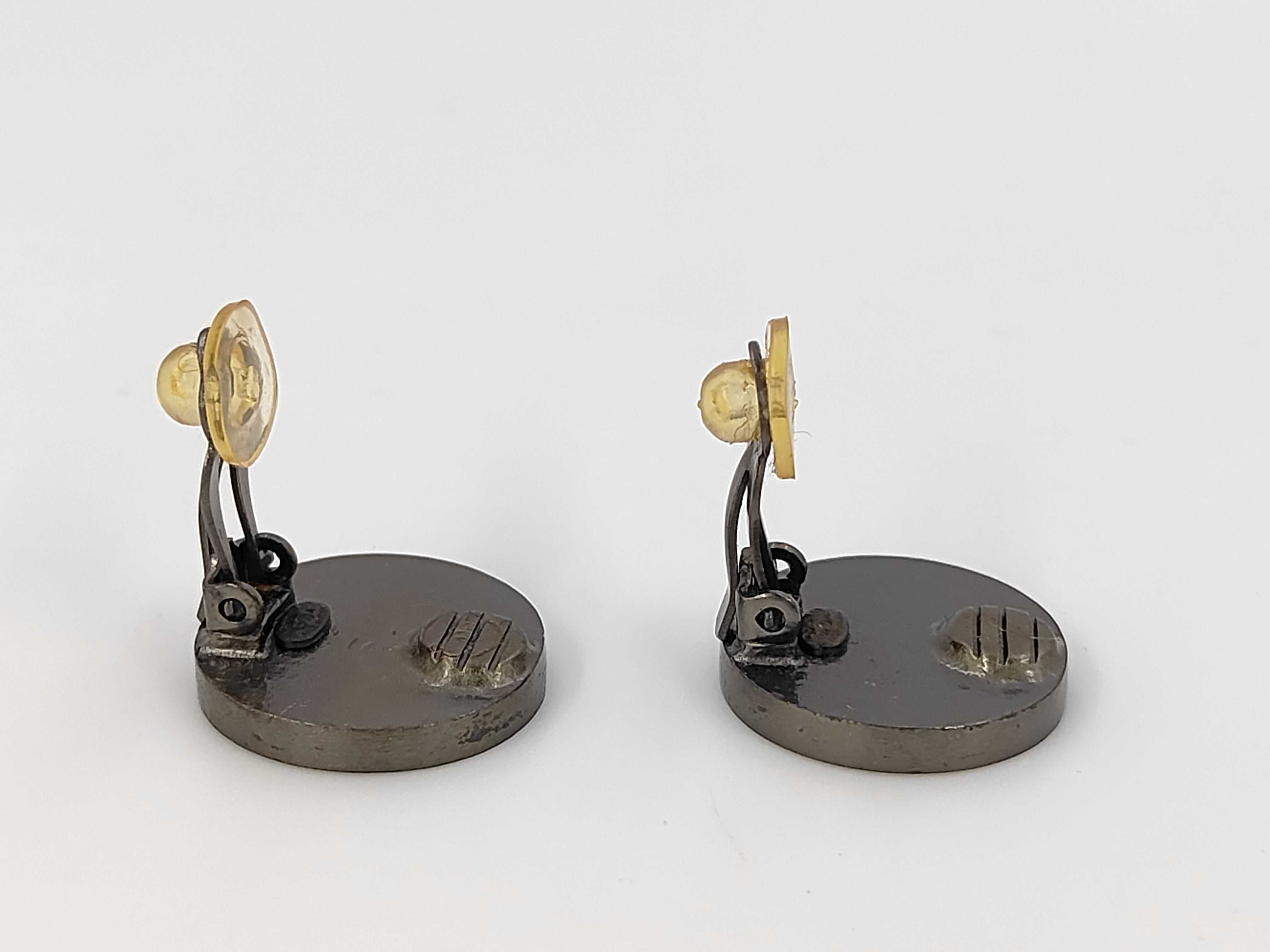 Coco Mark Earrings, Black Earrings — view 3
