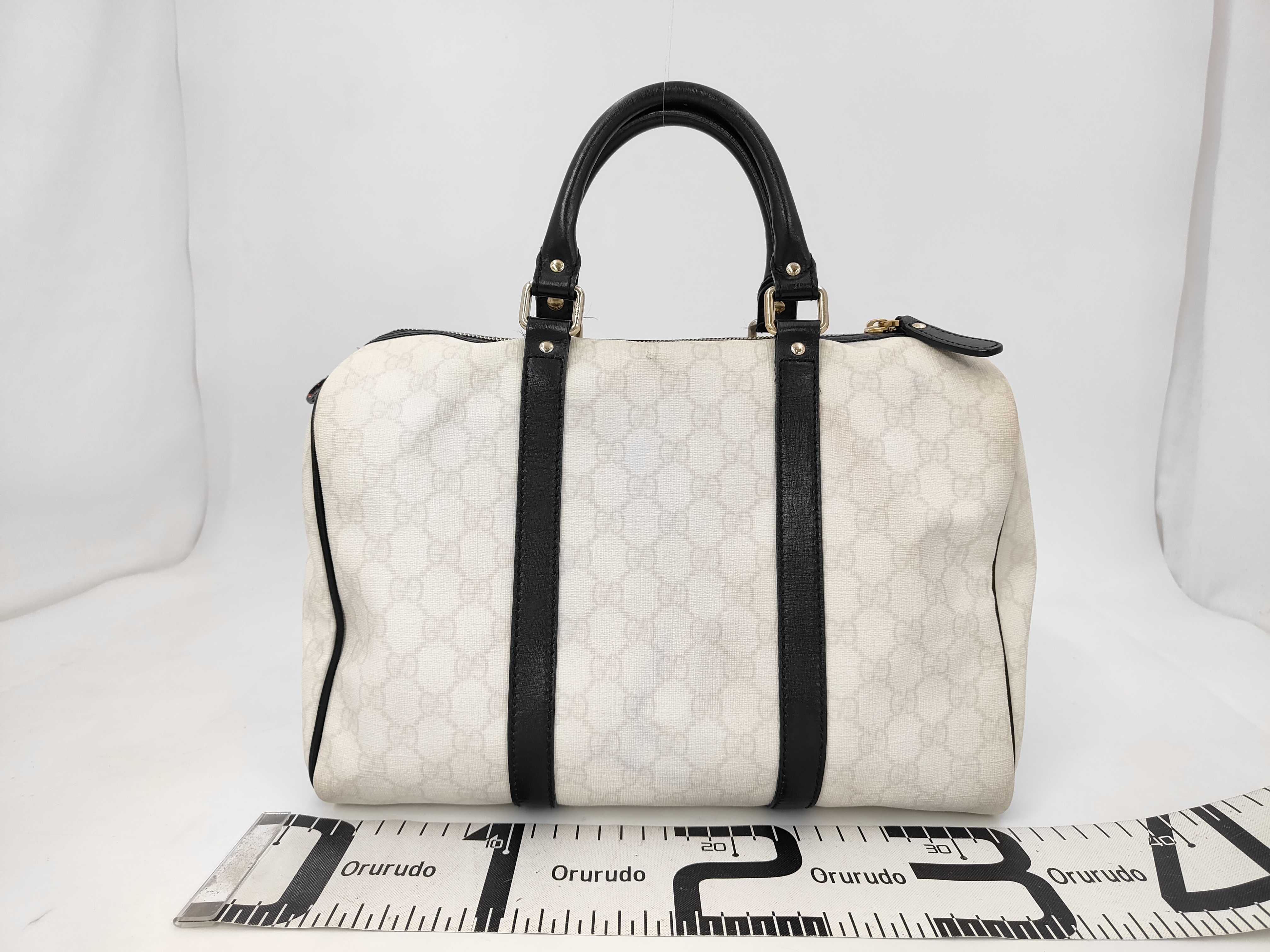 GG Supreme Boston Bag, PVC, White, 193603, Handbag — view 2