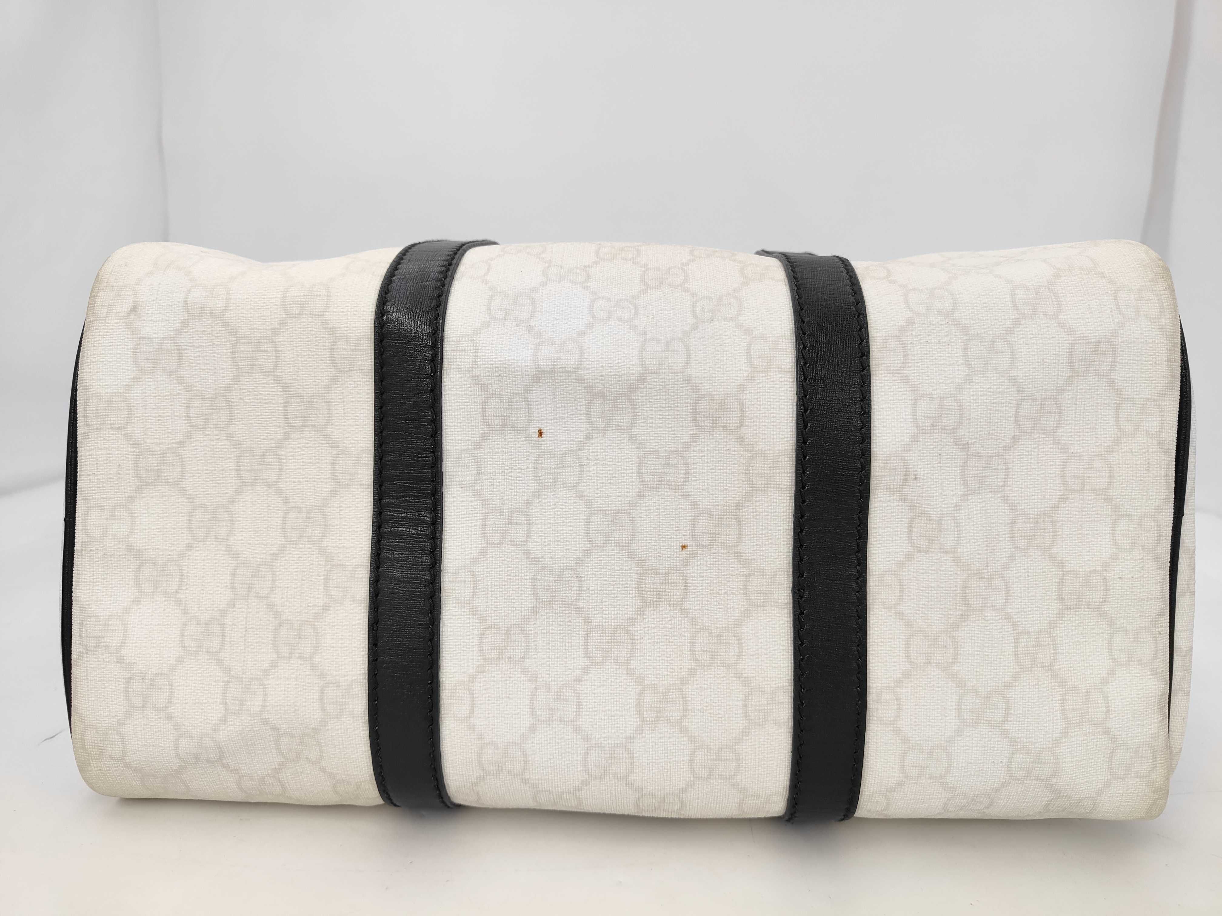 GG Supreme Boston Bag, PVC, White, 193603, Handbag — view 8