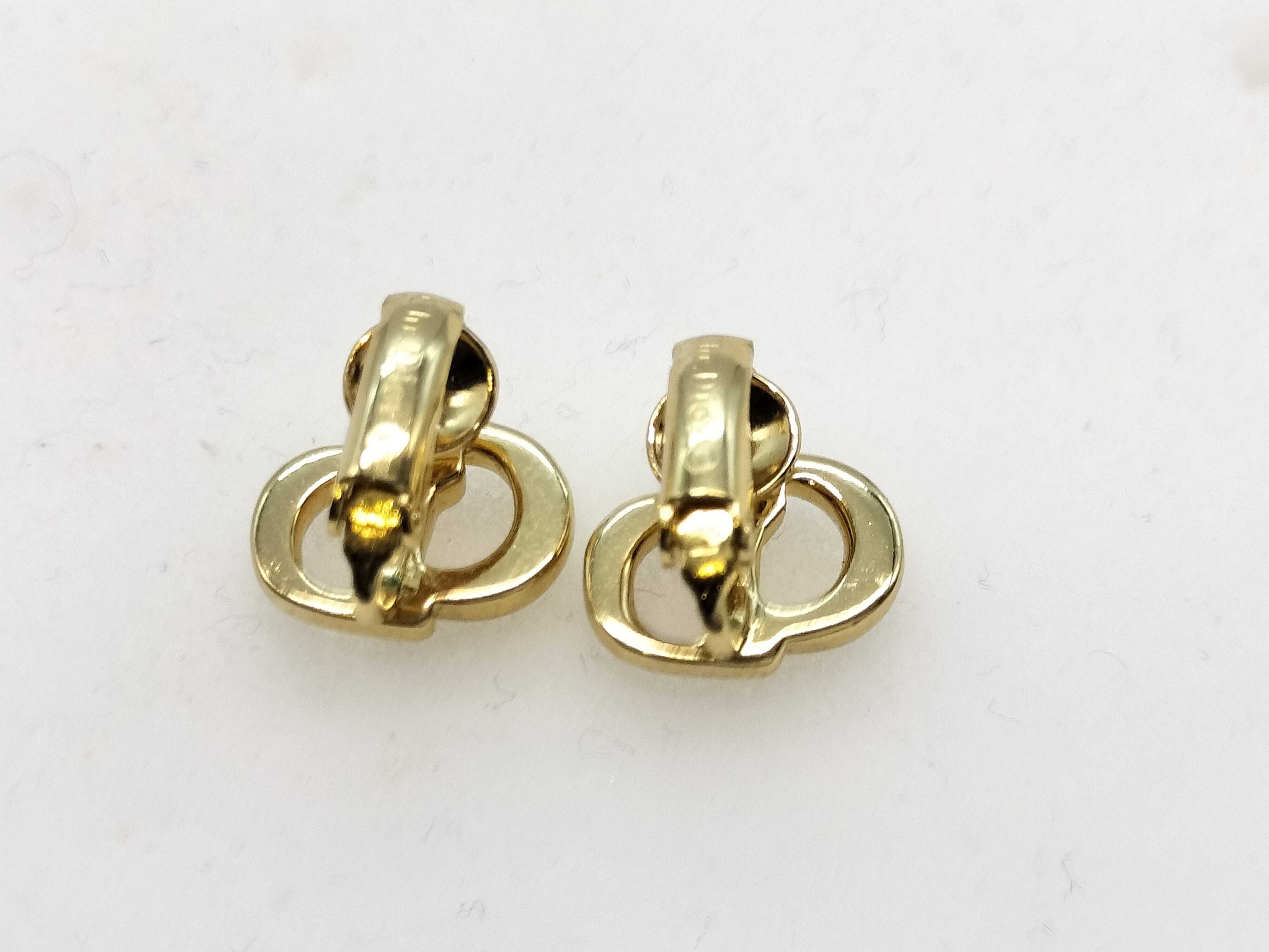 Gold Logo Earrings — view 2