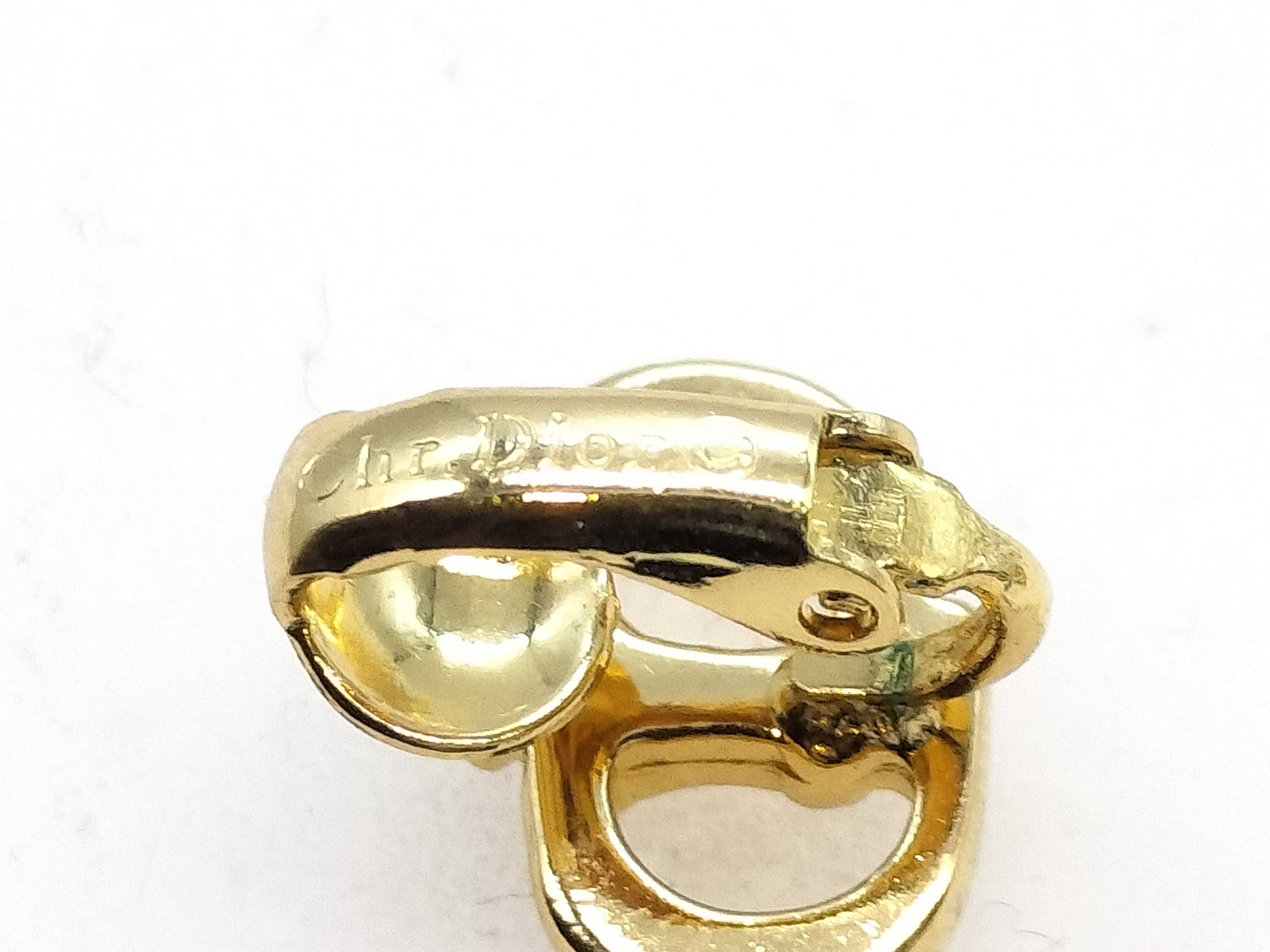 Gold Logo Earrings — view 3