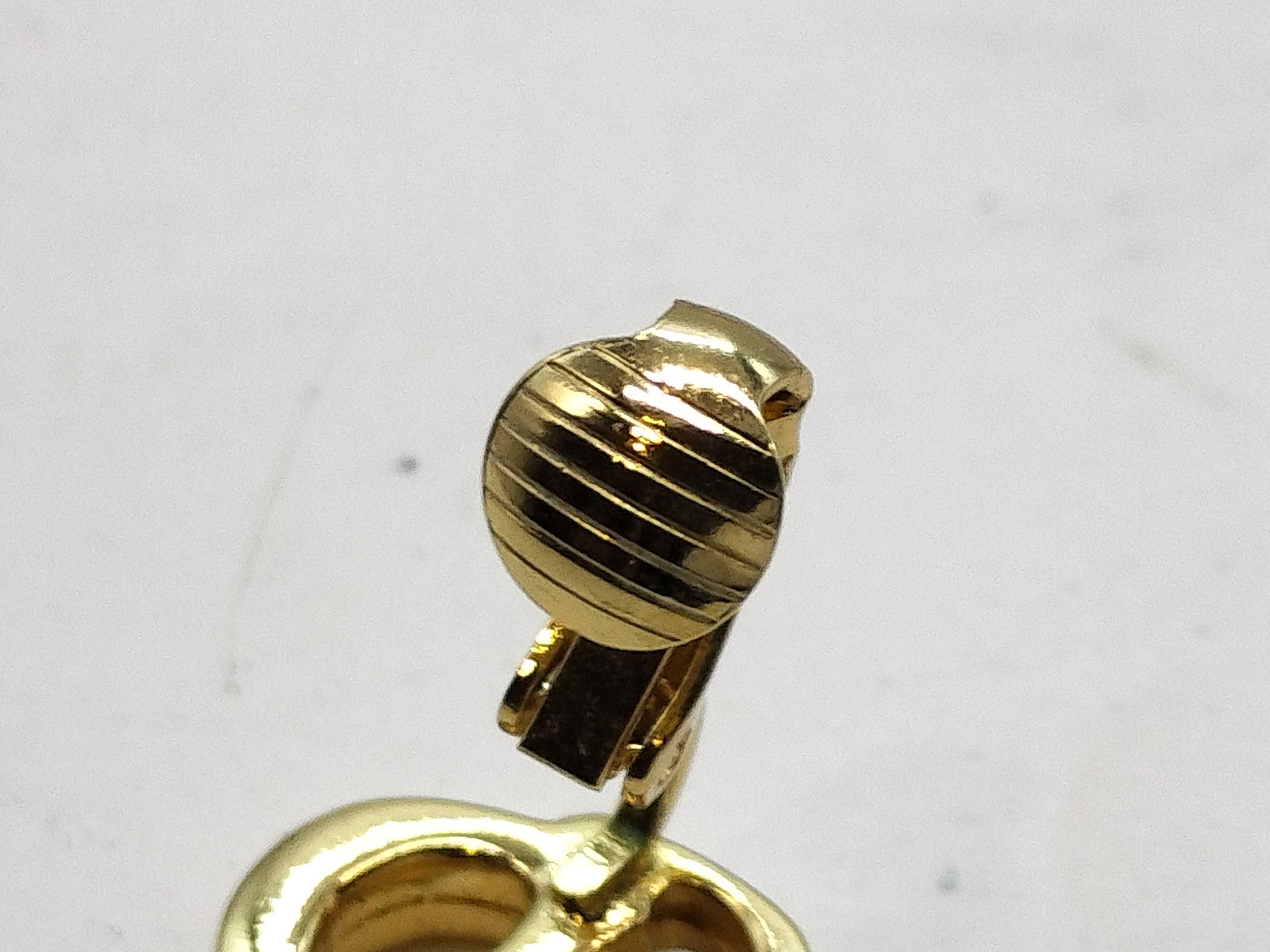 Gold Logo Earrings — view 7