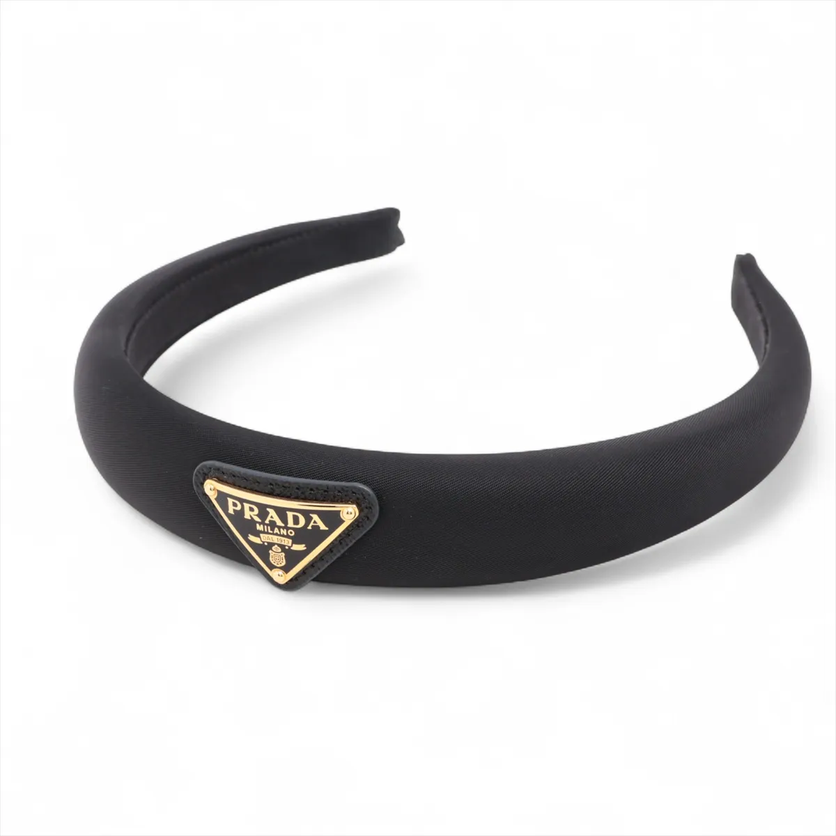 1IH080 Tessuto Headband, Nylon, Black,