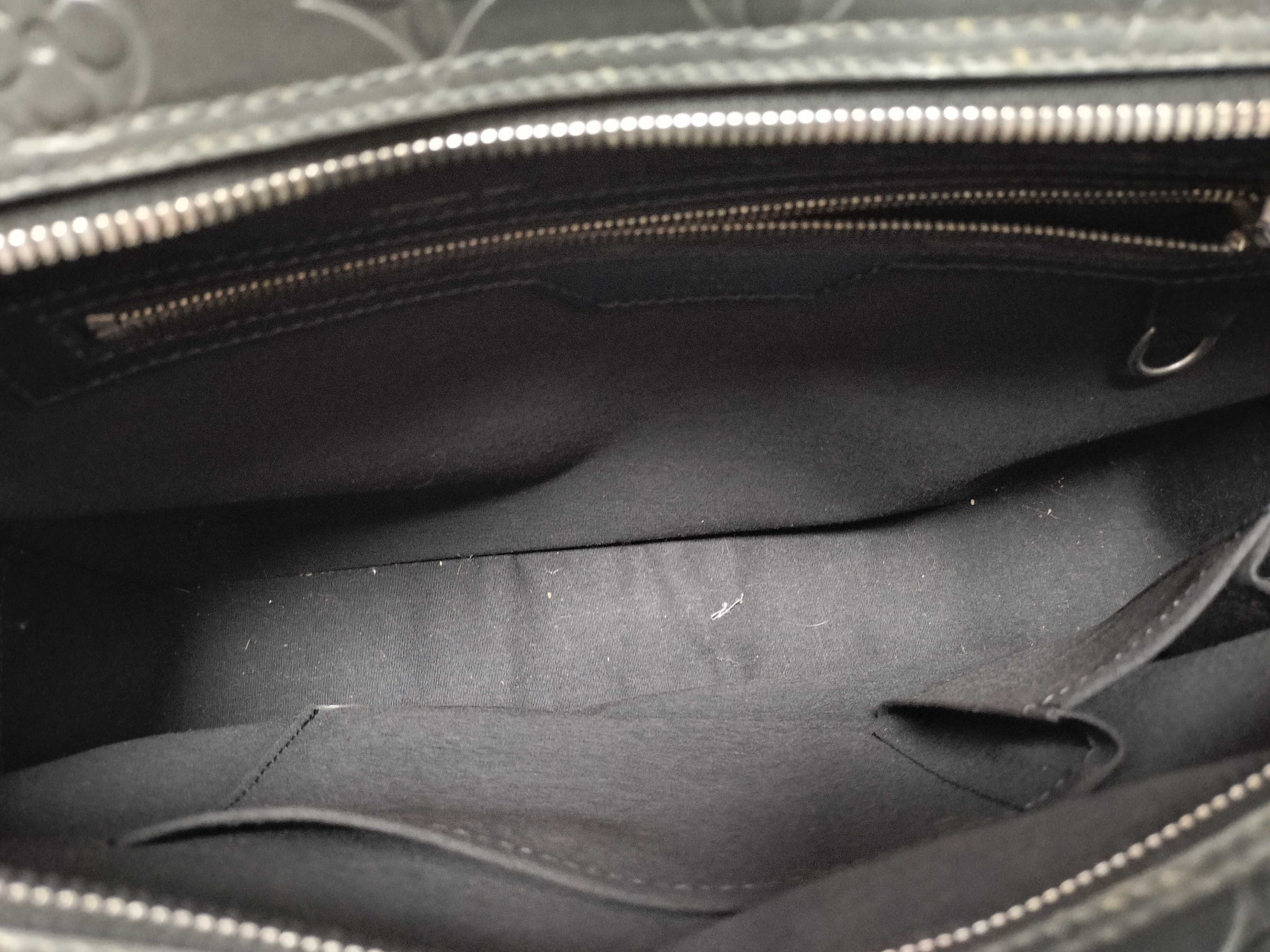 Vernis Vuitton Monogram Mat Malden M55132 Black BA0052 Business Bag — view 11