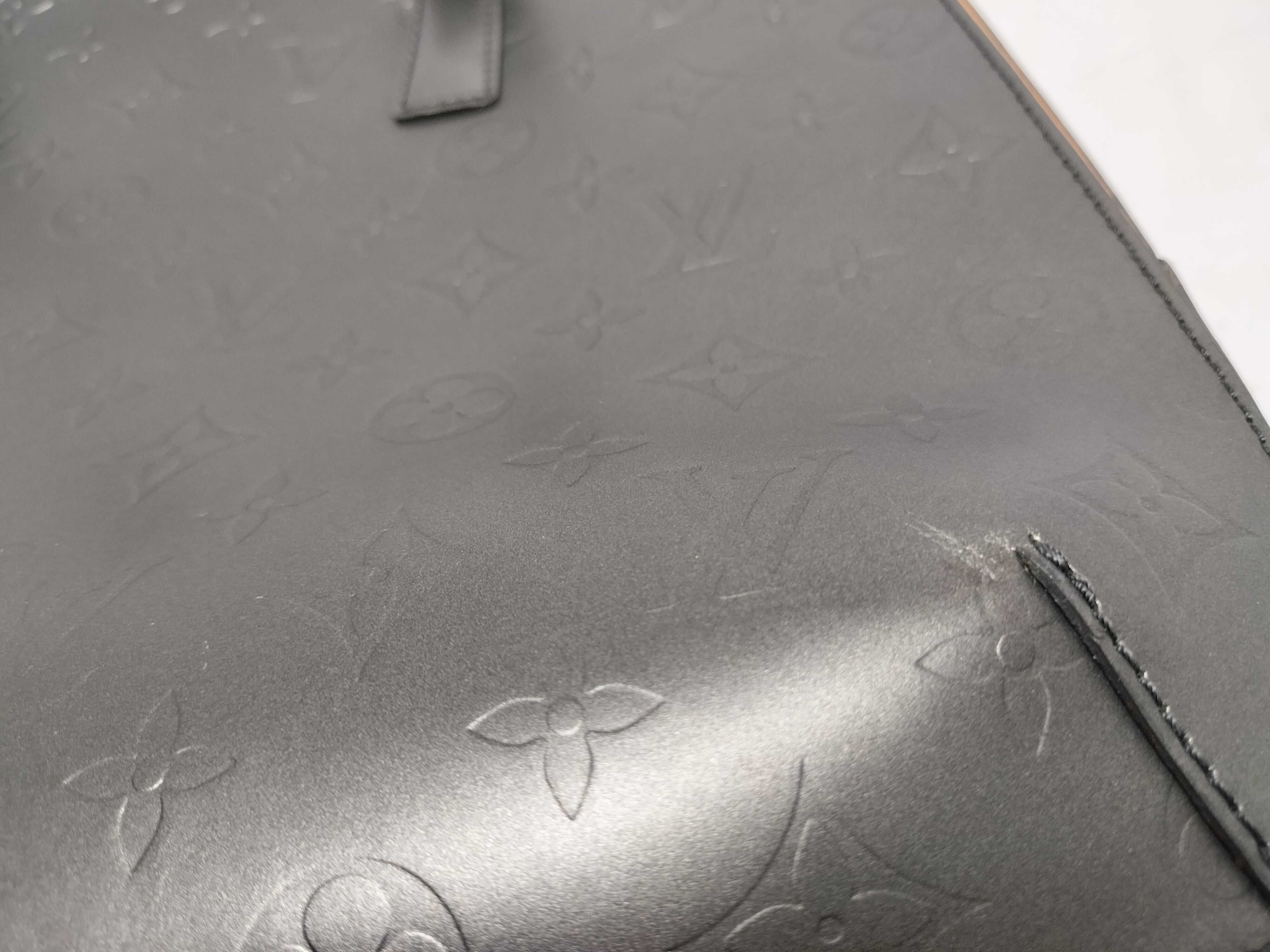 Vernis Vuitton Monogram Mat Malden M55132 Black BA0052 Business Bag — view 14