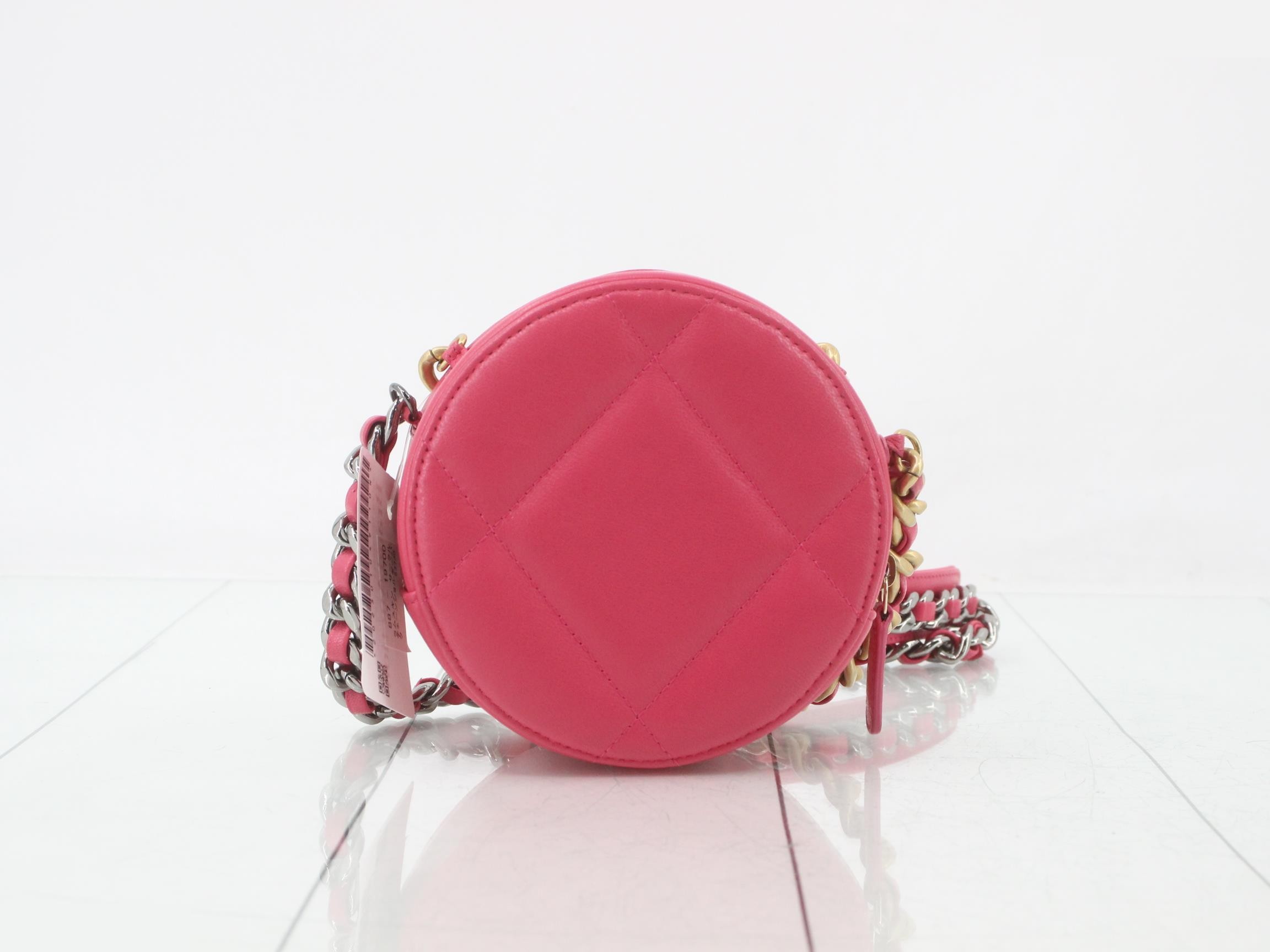 Lambskin Circle Chain Shoulder Bag — view 2