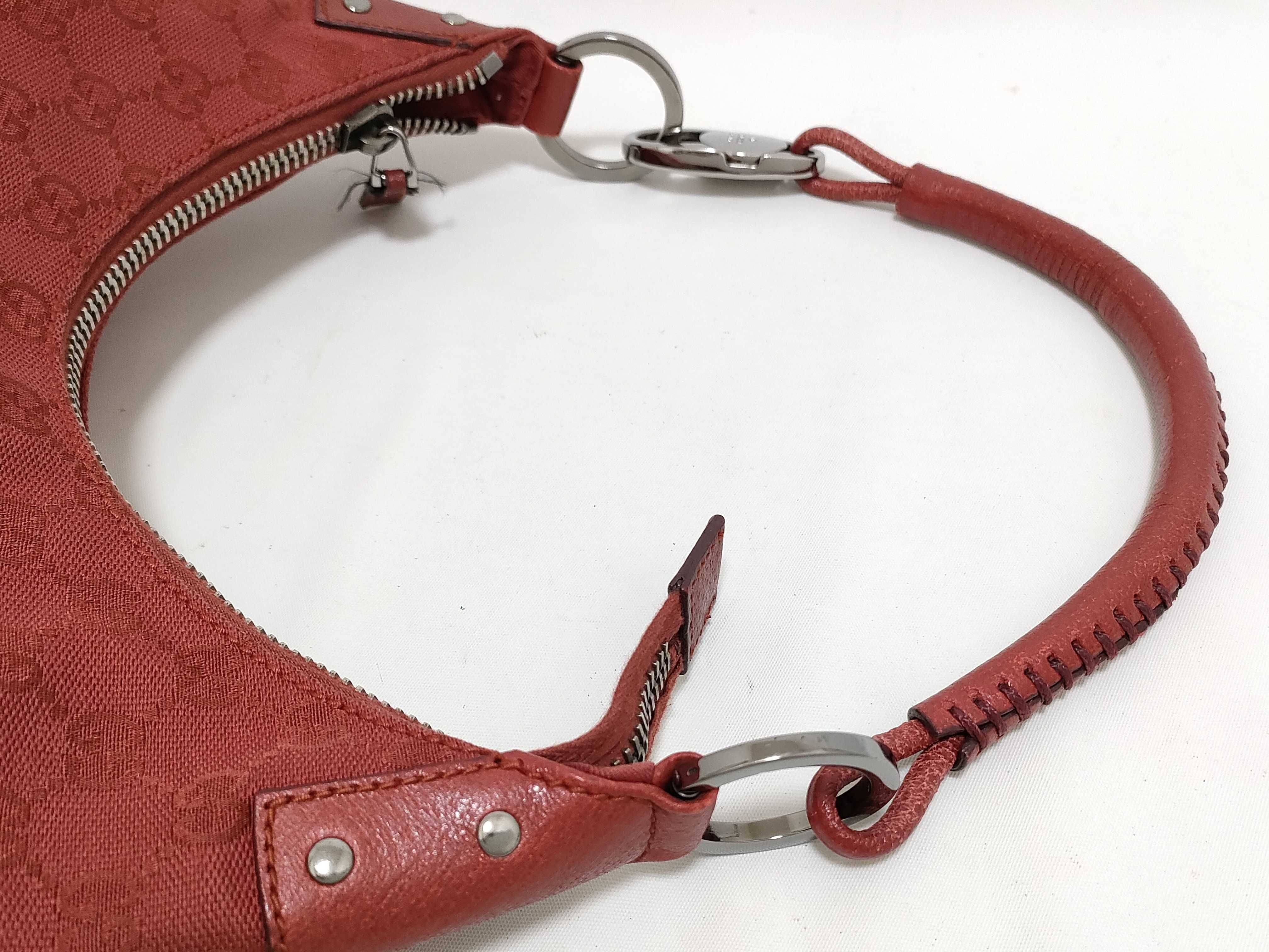 GG Canvas One-Shoulder Bag (Red) — view 3