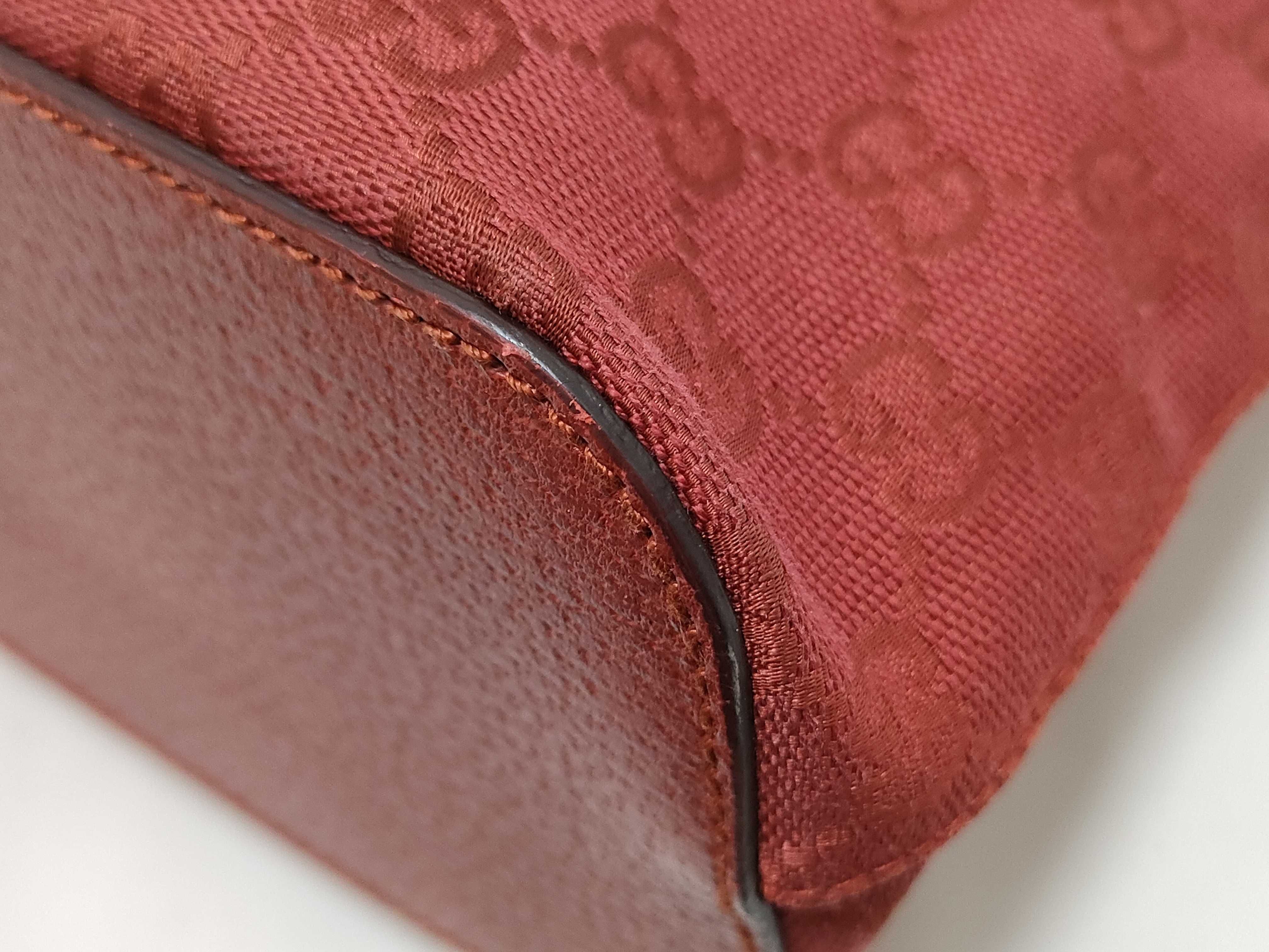 GG Canvas One-Shoulder Bag (Red) — view 6