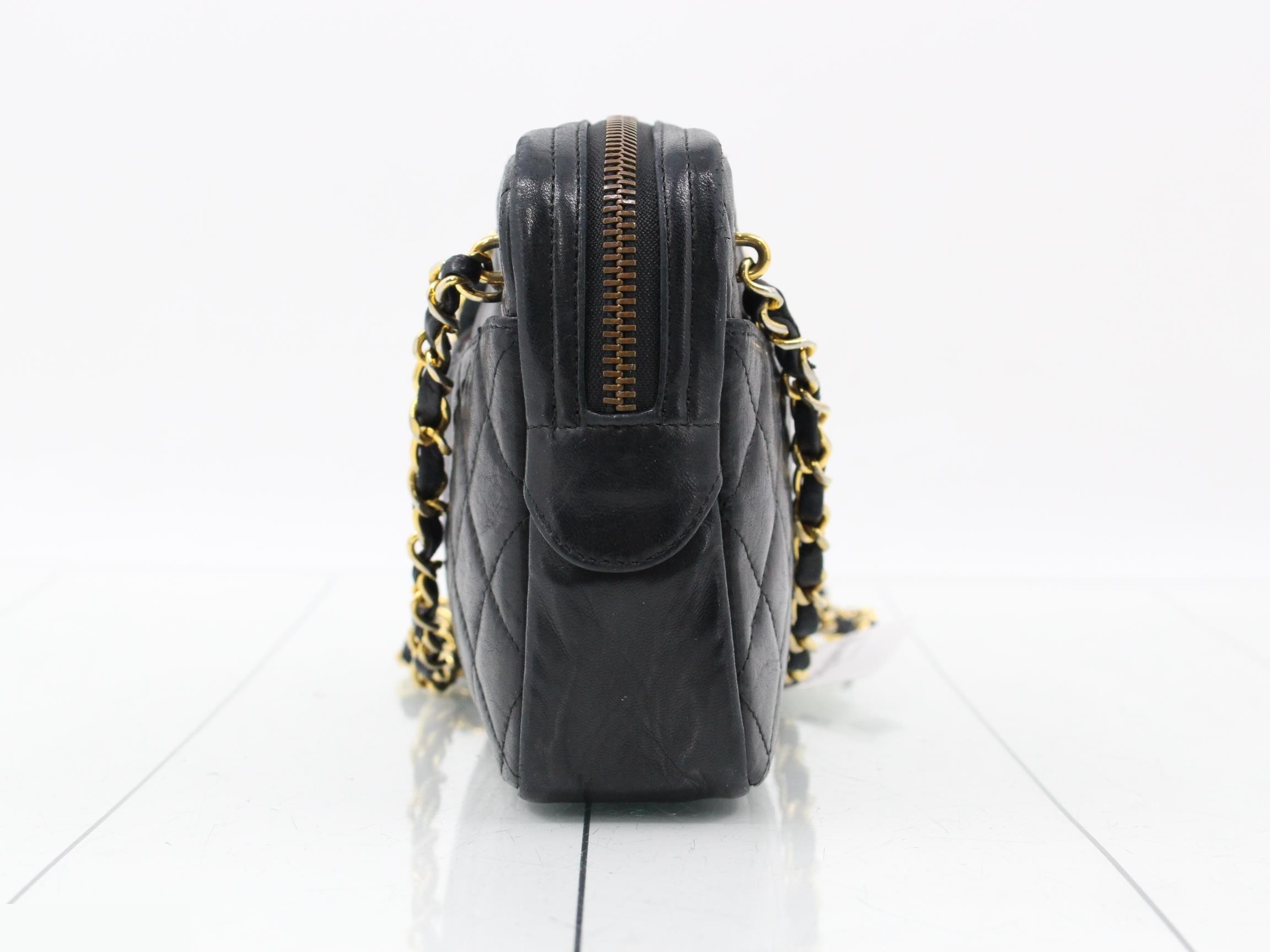 Matelassé Mini Chain Shoulder Bag — view 3