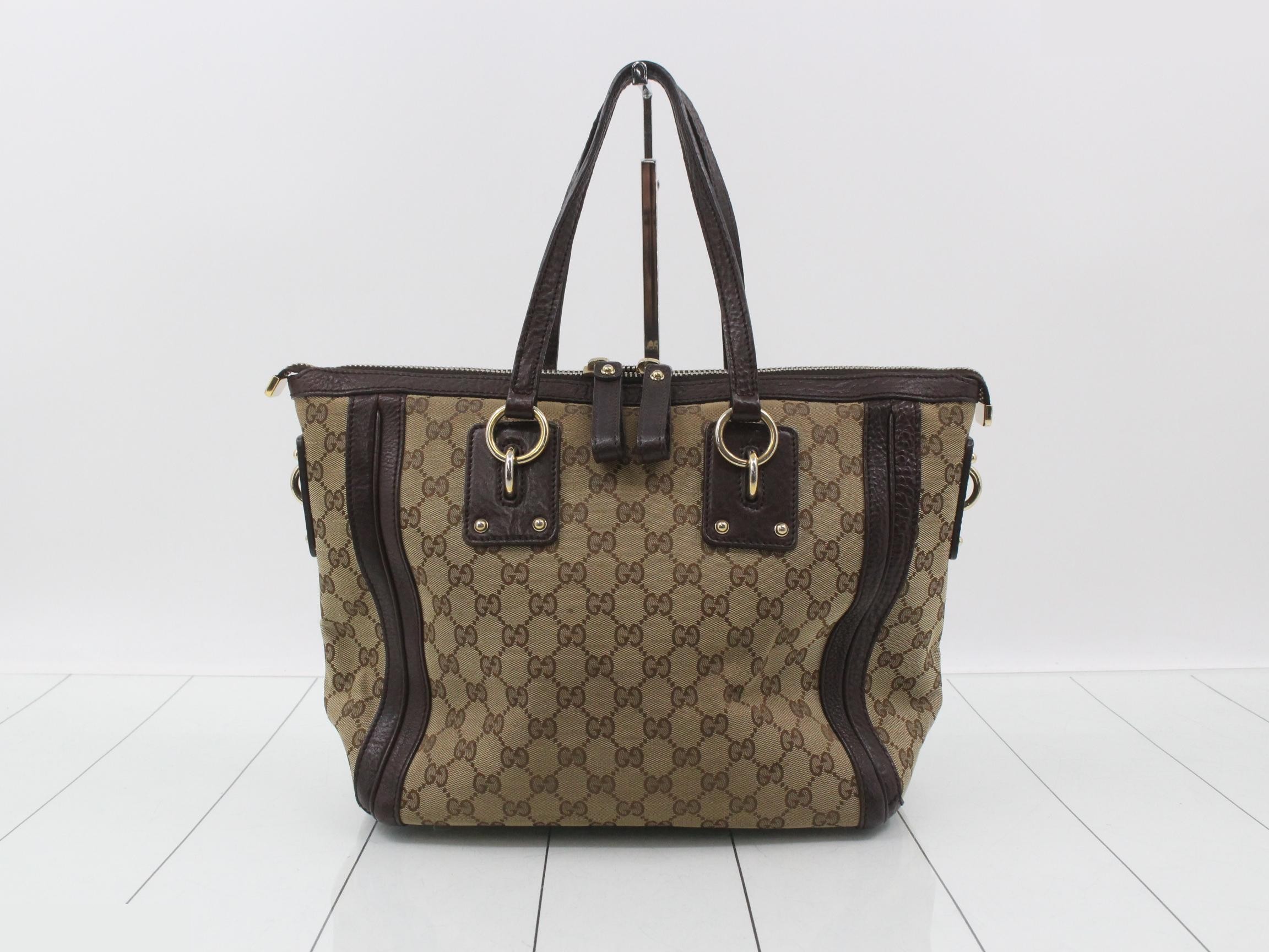 GG Canvas Interlocking G Charm Tote Bag — view 2