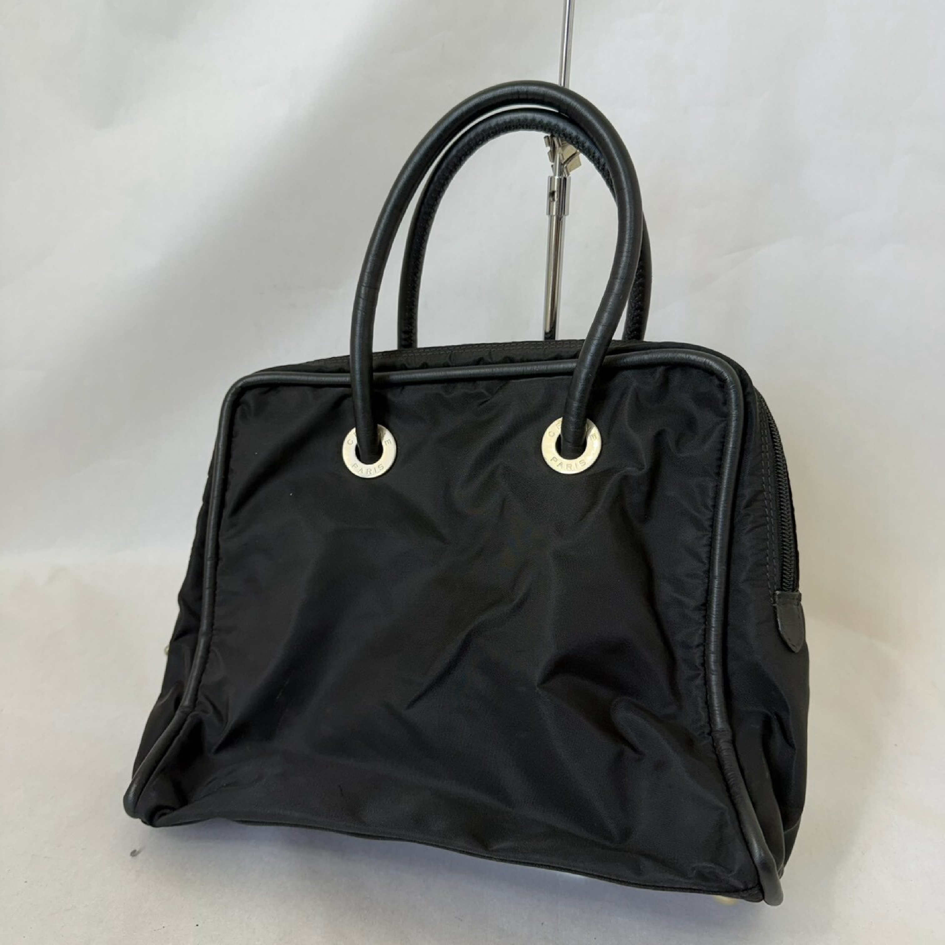 Women's Nylon Mini Semi-Shoulder Handbag with Hardware — view 2