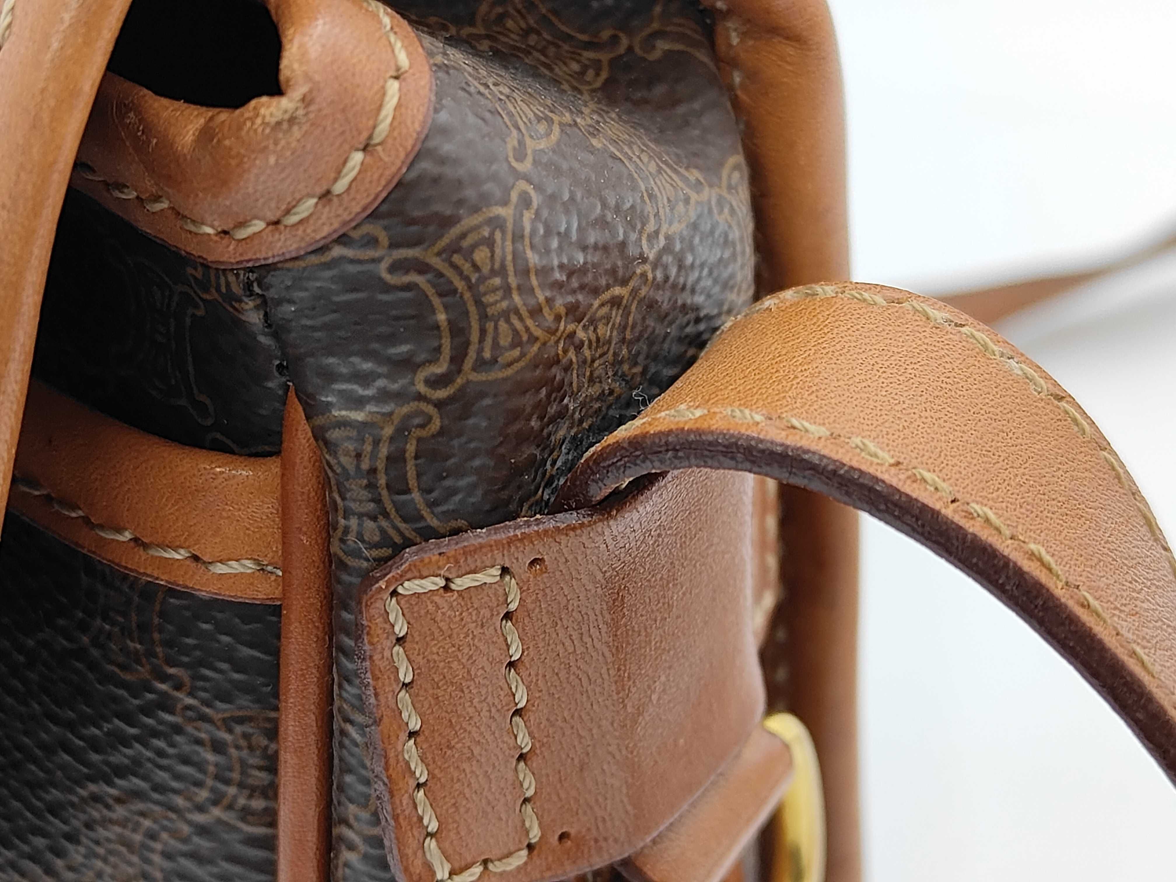 Macadam Shoulder Bag, Leather, Brown Shoulder Bag — view 7