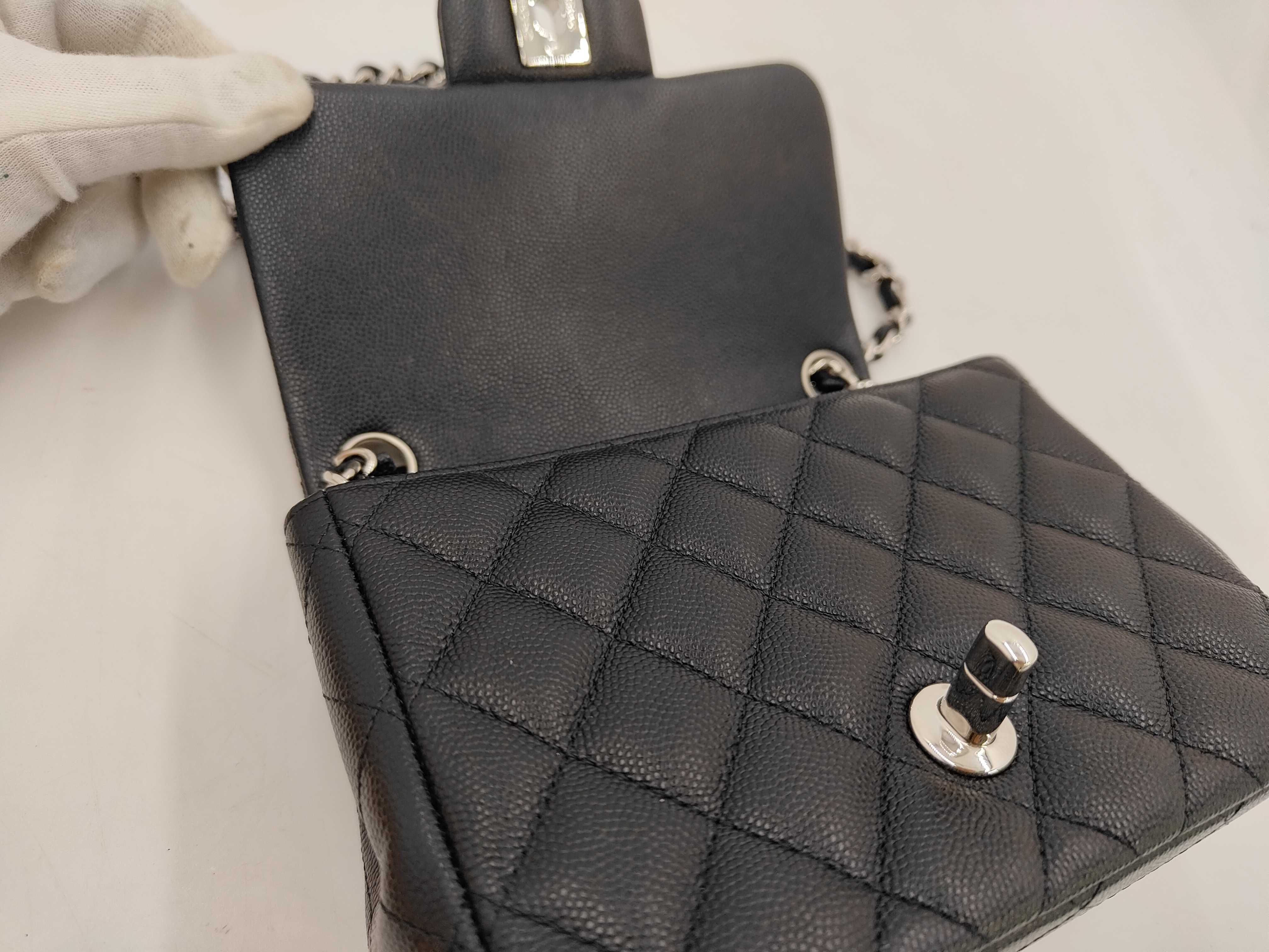 Mini Matelasse 17 Caviar Skin Chain Shoulder Bag — view 7