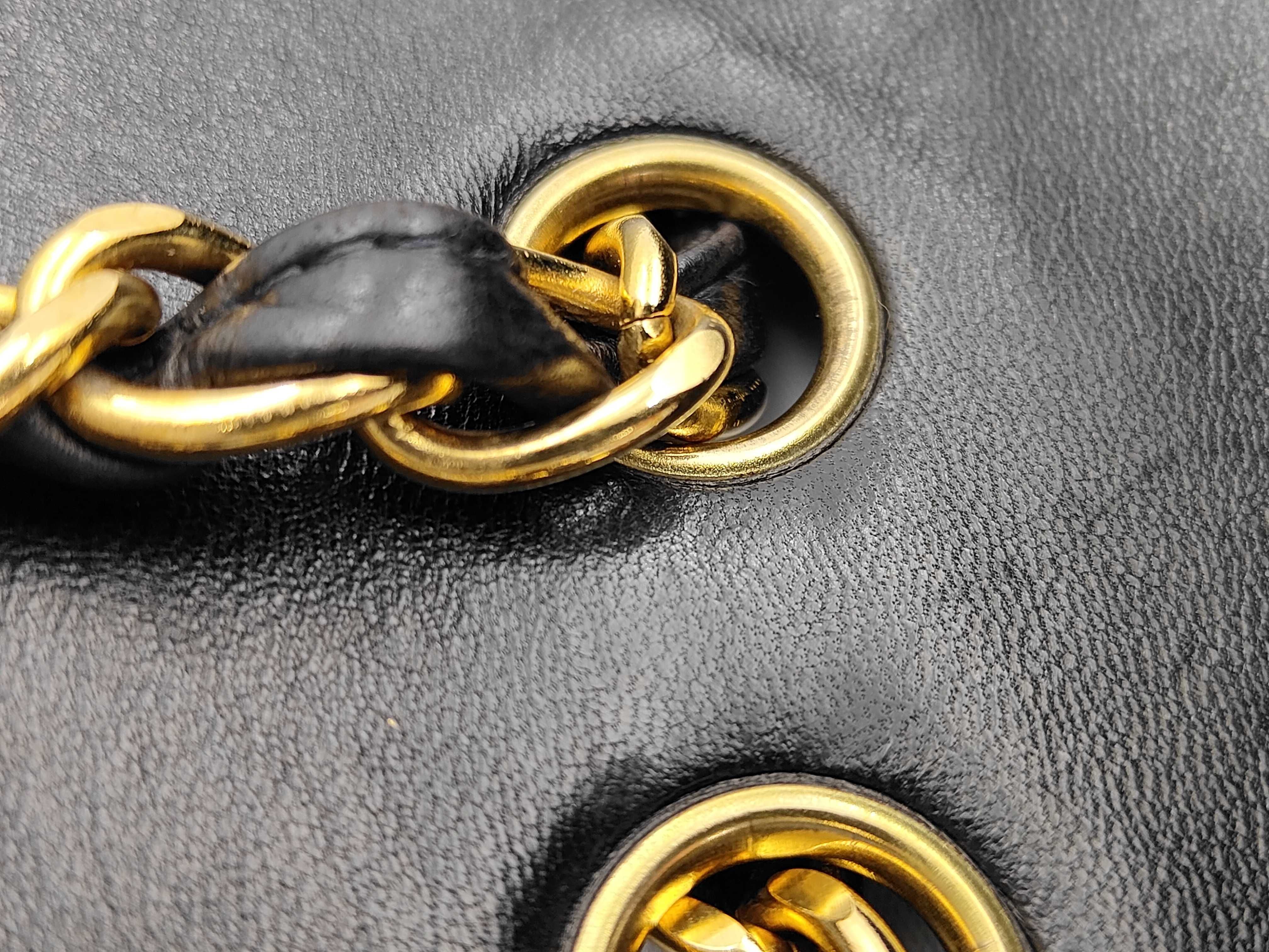 Large Matelassé Lambskin Shoulder Bag — view 7