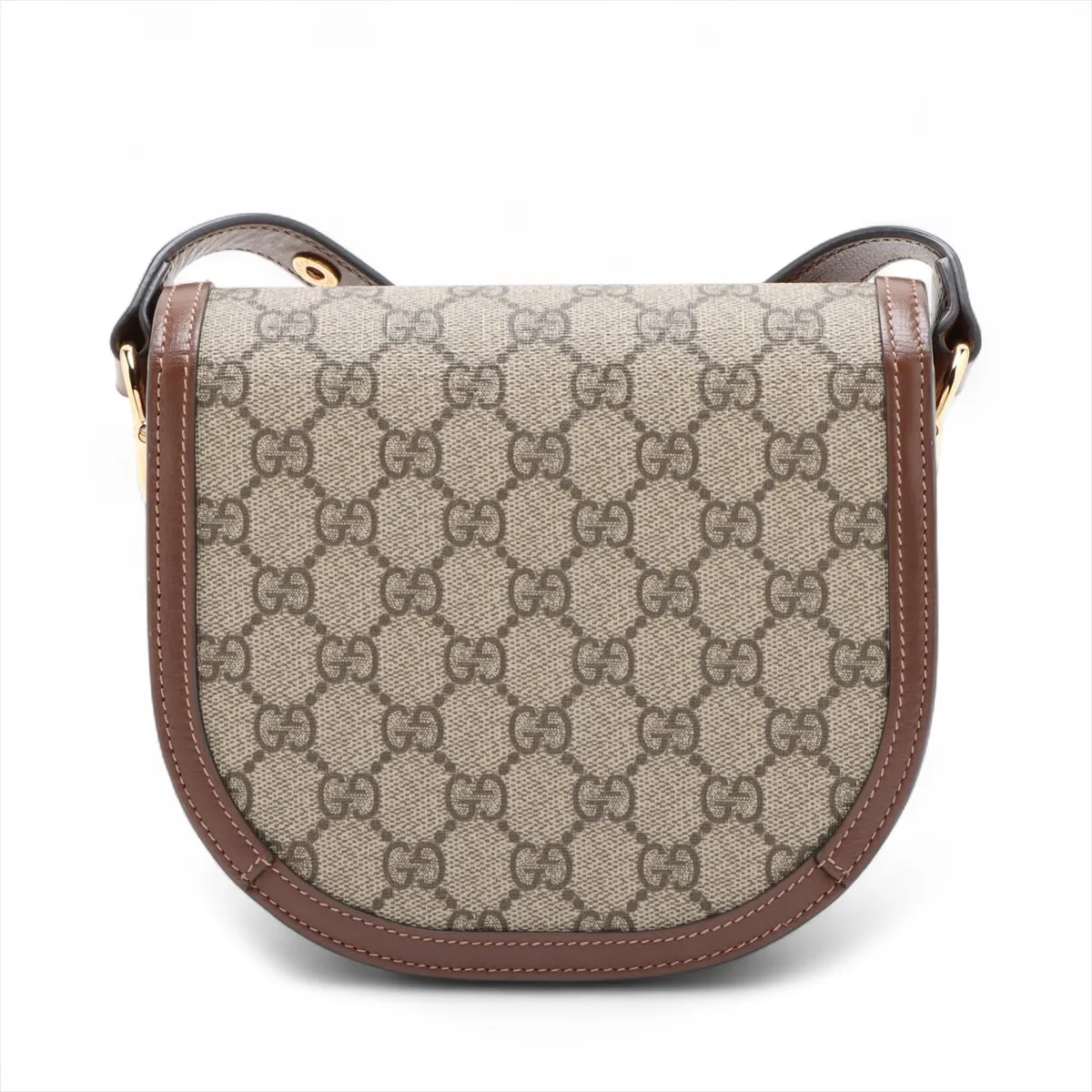 Horsebit 1955 GG Supreme PVC x Leather Shoulder Bag Brown — view 2