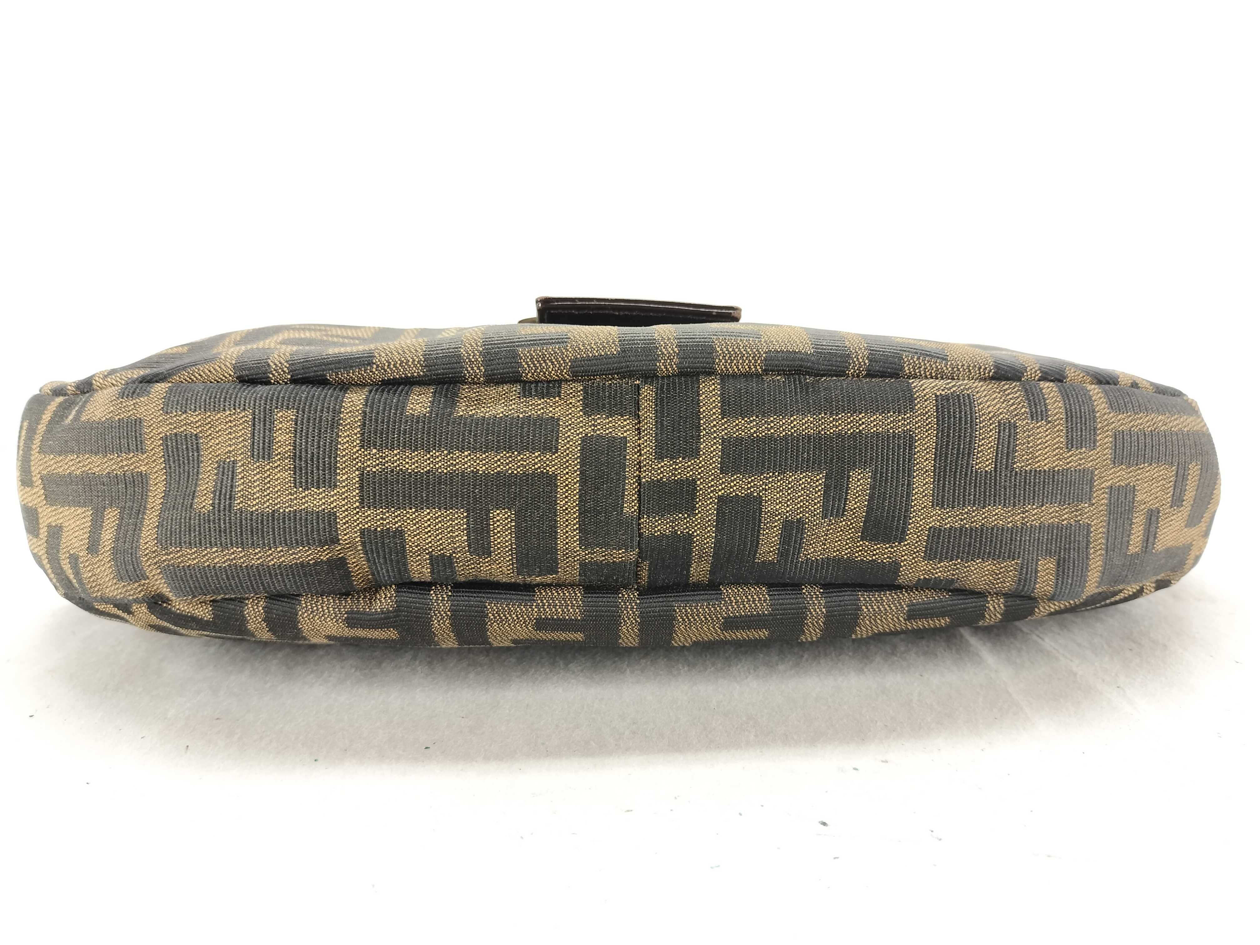 Zucca pattern Fendi Zucca Mamma Bucket Shoulder Bag Crescent Moon Half Moon Shoulder Bag — view 7