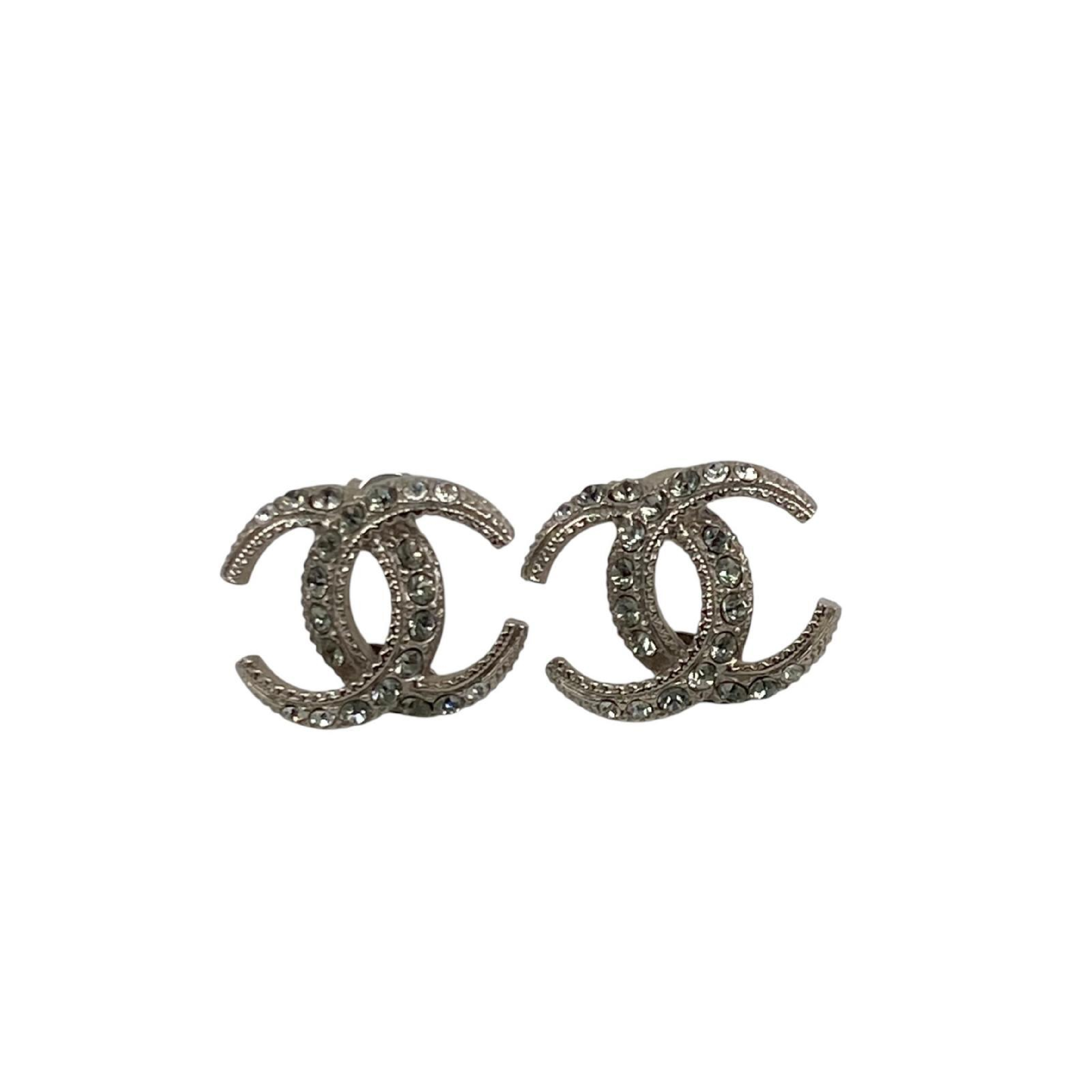【*Shipped from: Hong Kong*】CHANEL ( ) Silver-colored Metal Coco Mark 15C Earrings — view 4