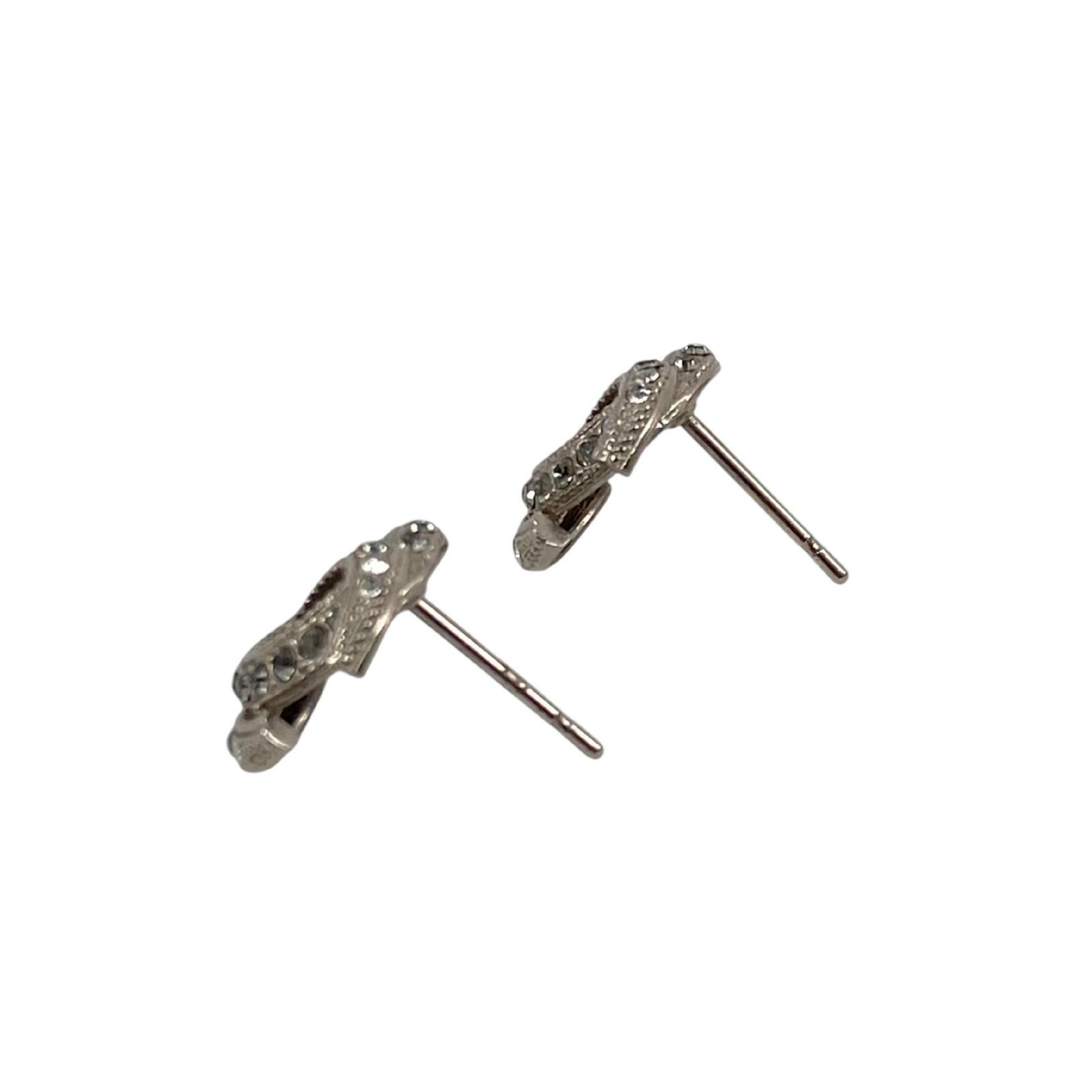 【*Shipped from: Hong Kong*】CHANEL ( ) Silver-colored Metal Coco Mark 15C Earrings — view 7