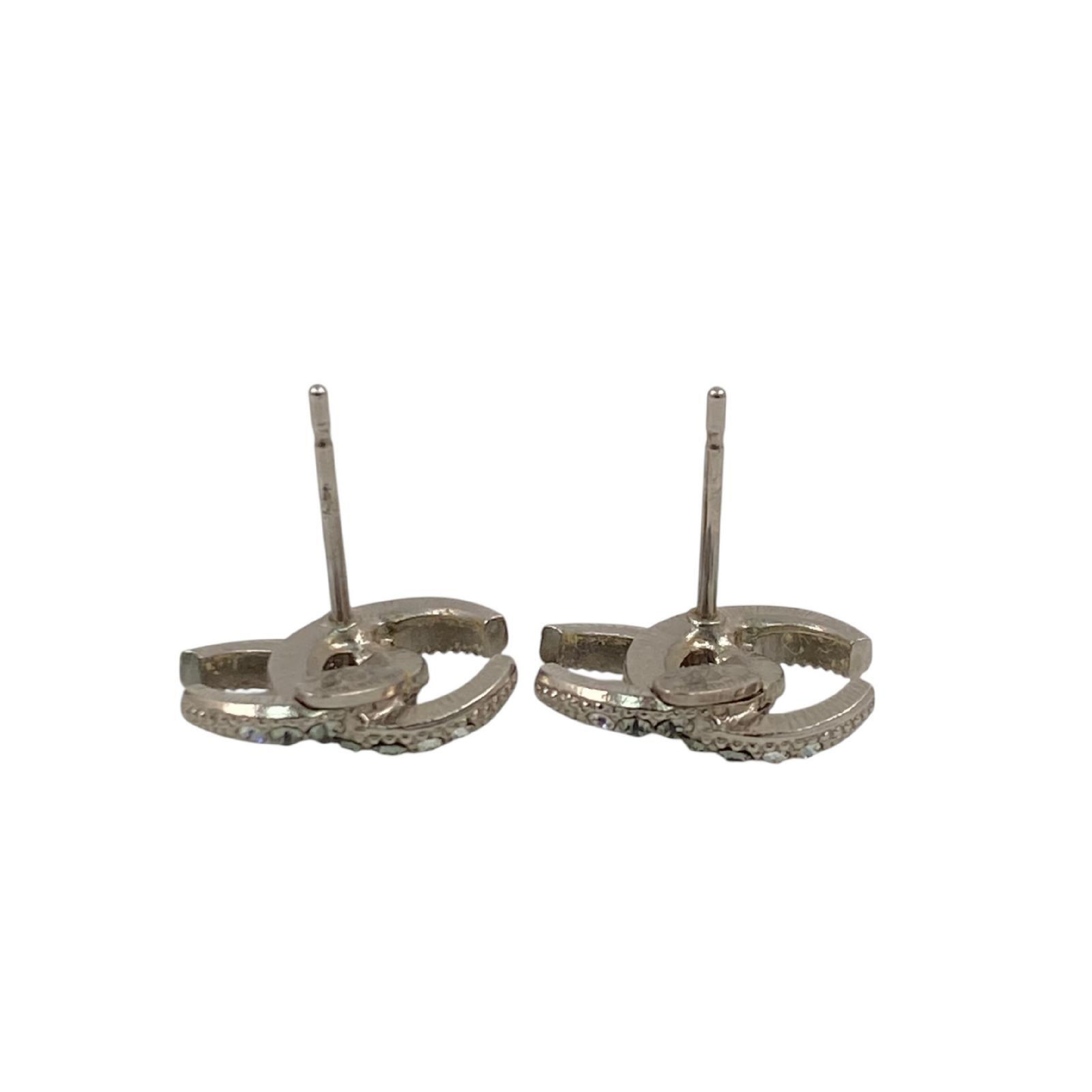 【*Shipped from: Hong Kong*】CHANEL ( ) Silver-colored Metal Coco Mark 15C Earrings — view 8
