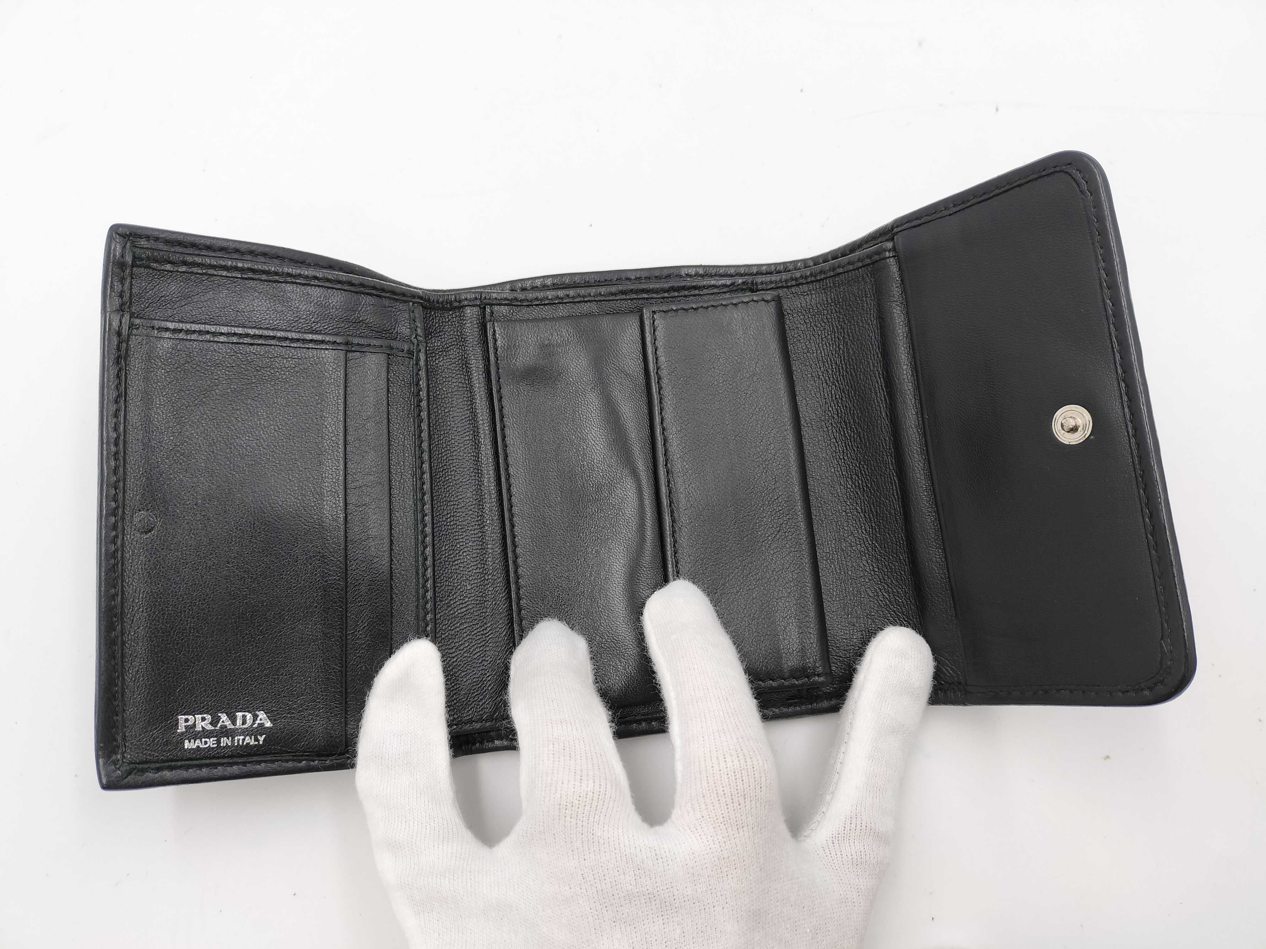 Nappa Gaufre Trifold Wallet — view 6