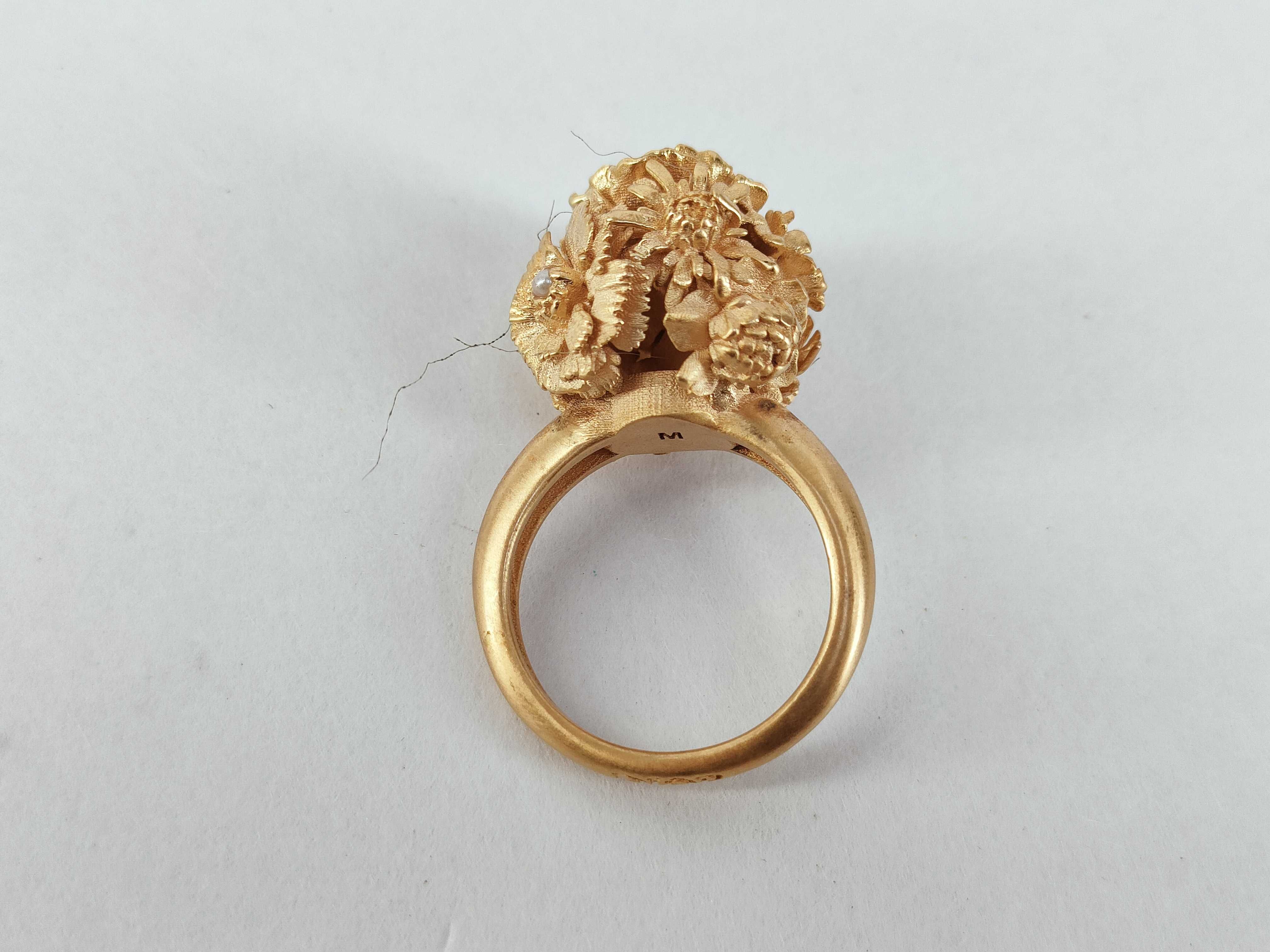 Flower Pearl Ring, Size M — view 4
