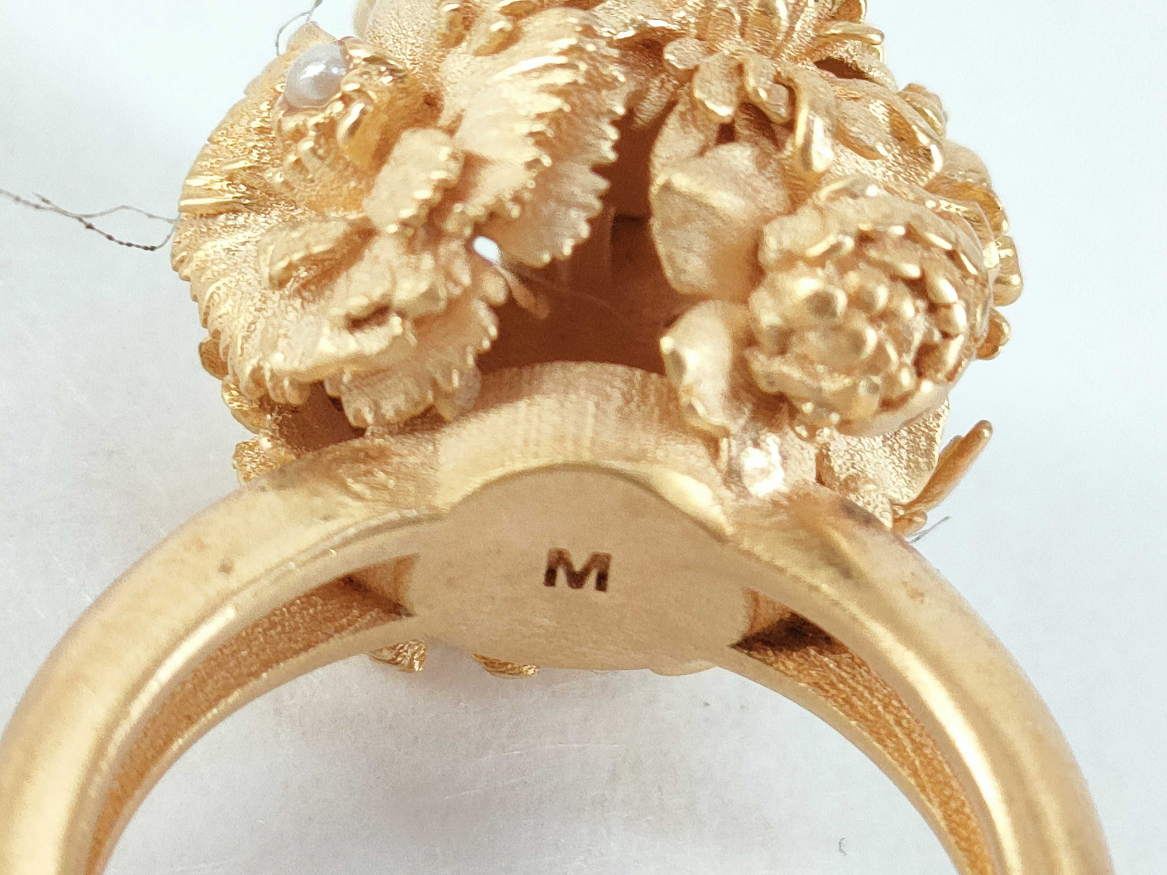 Flower Pearl Ring, Size M — view 5