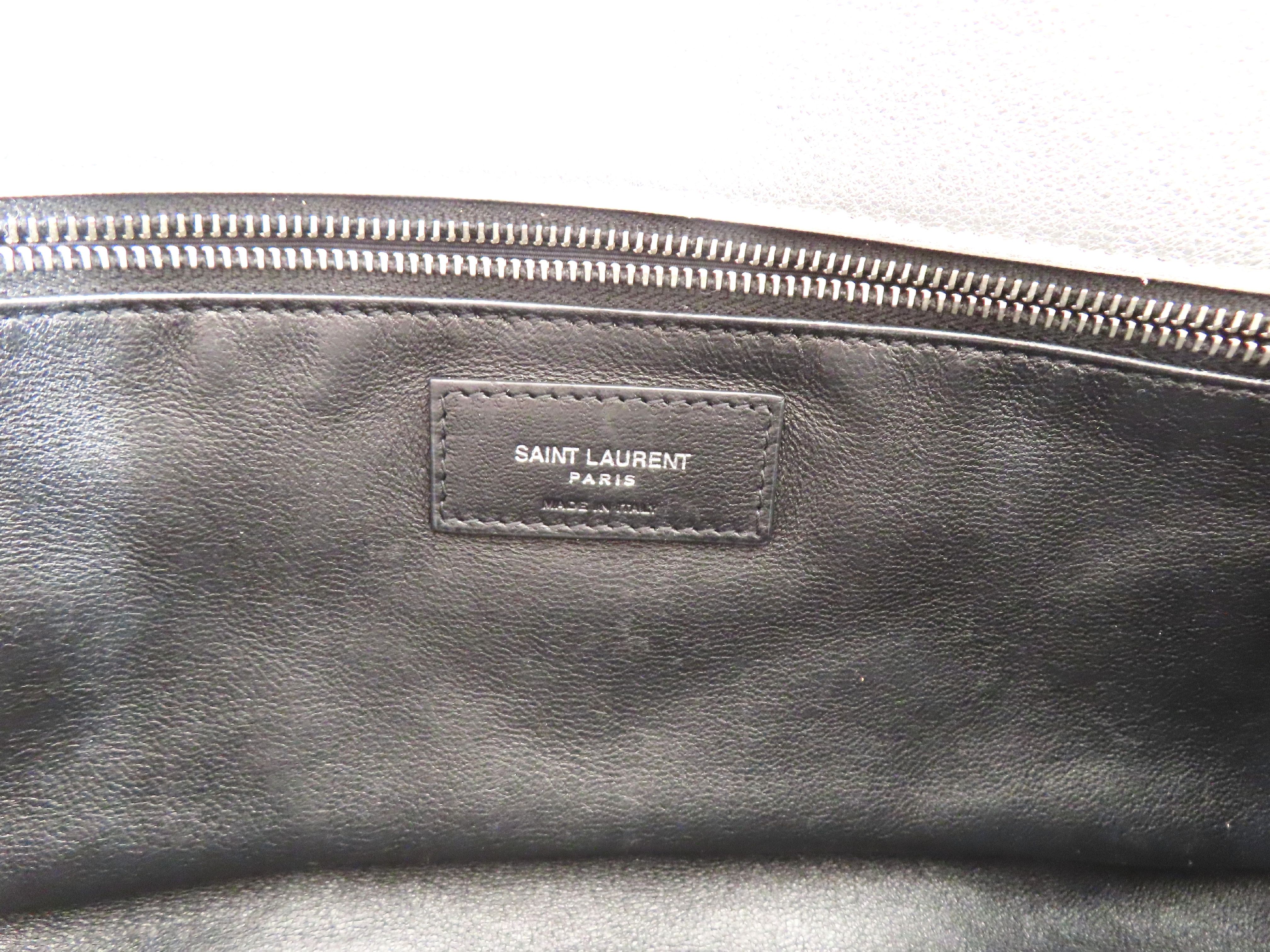 DU- Paris Leather Clutch Bag Silver 655004 Clutch Bag — view 8