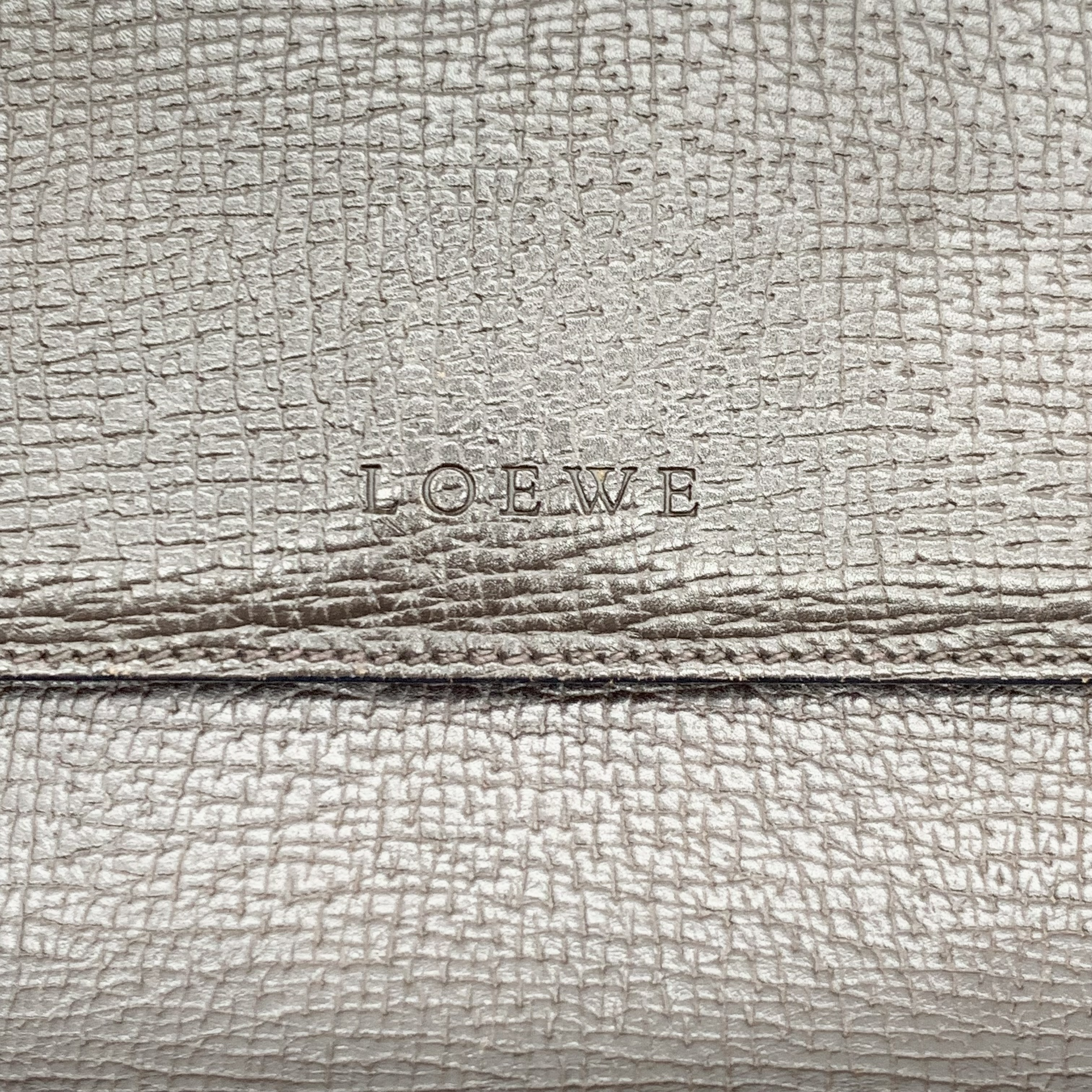 Grained Leather Flap Shoulder Bag, Dark Brown — view 10