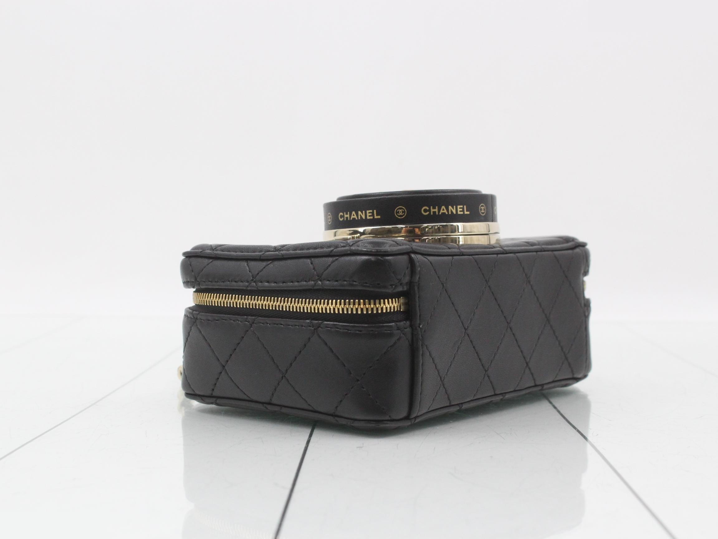 lambskin camera bag chain shoulder bag — view 5