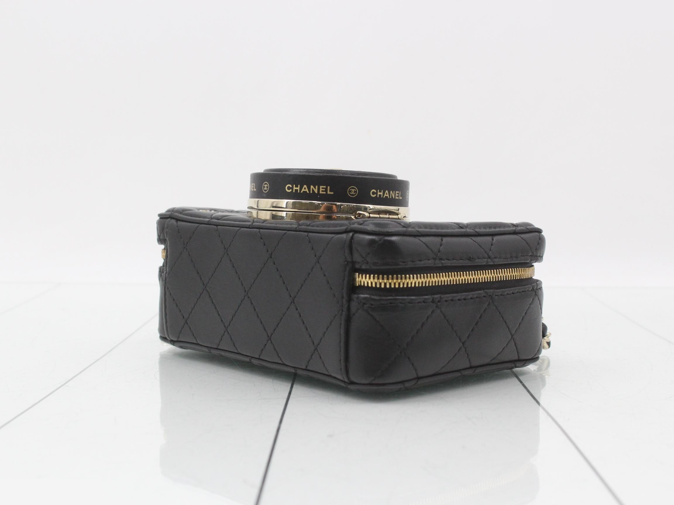 lambskin camera bag chain shoulder bag — view 6