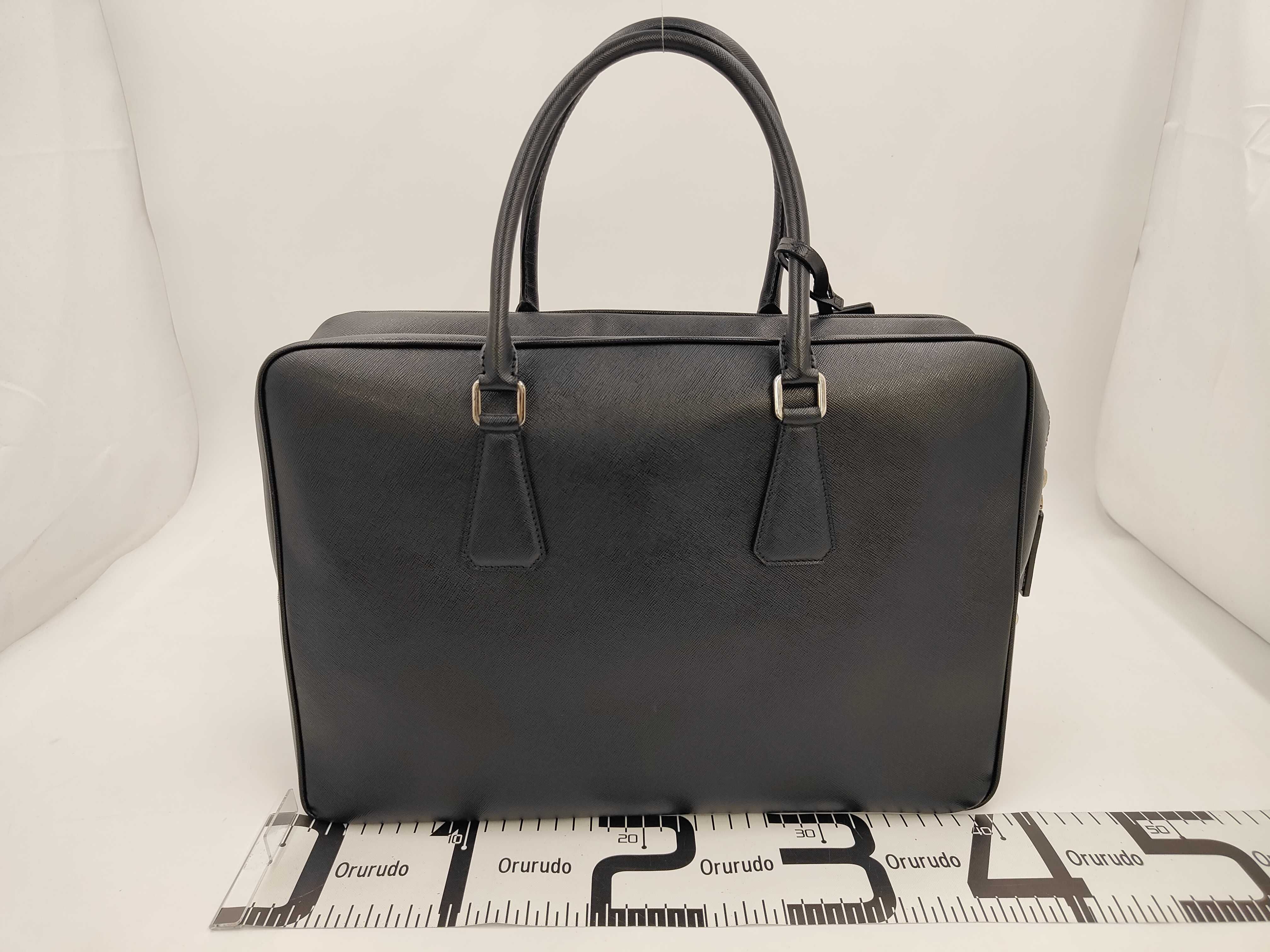 Saffiano Black Business Bag — view 2