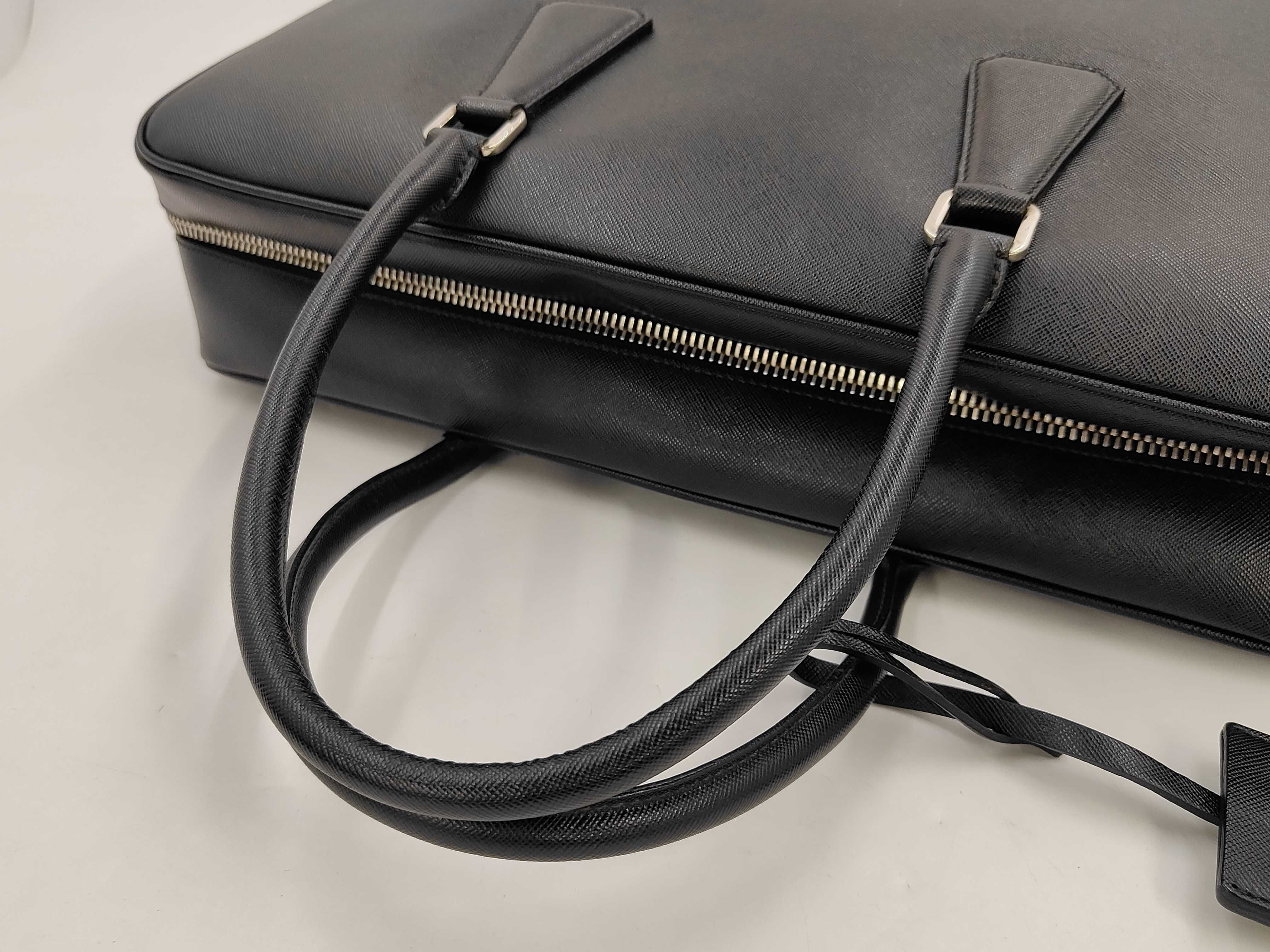 Saffiano Black Business Bag — view 3