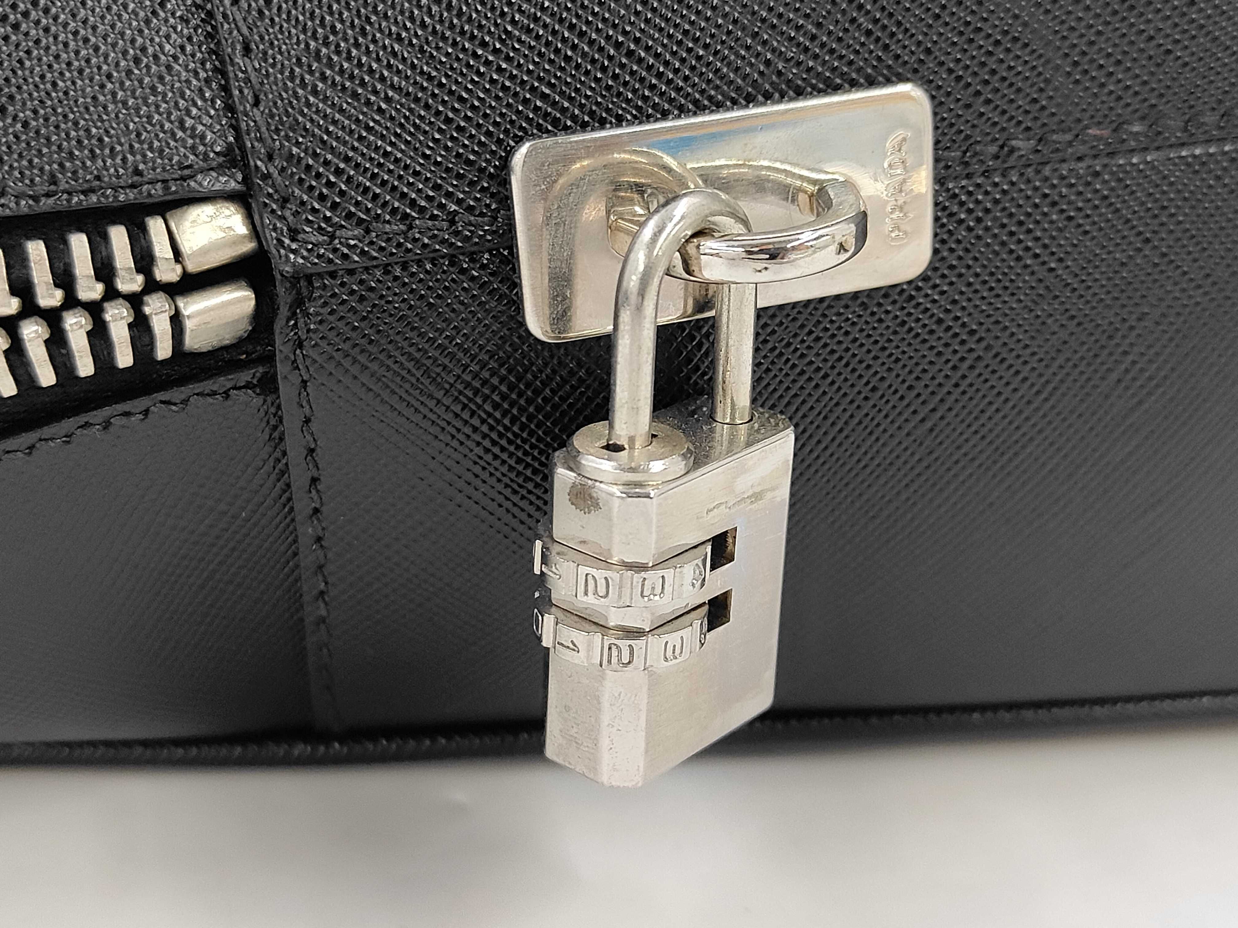 Saffiano Black Business Bag — view 8