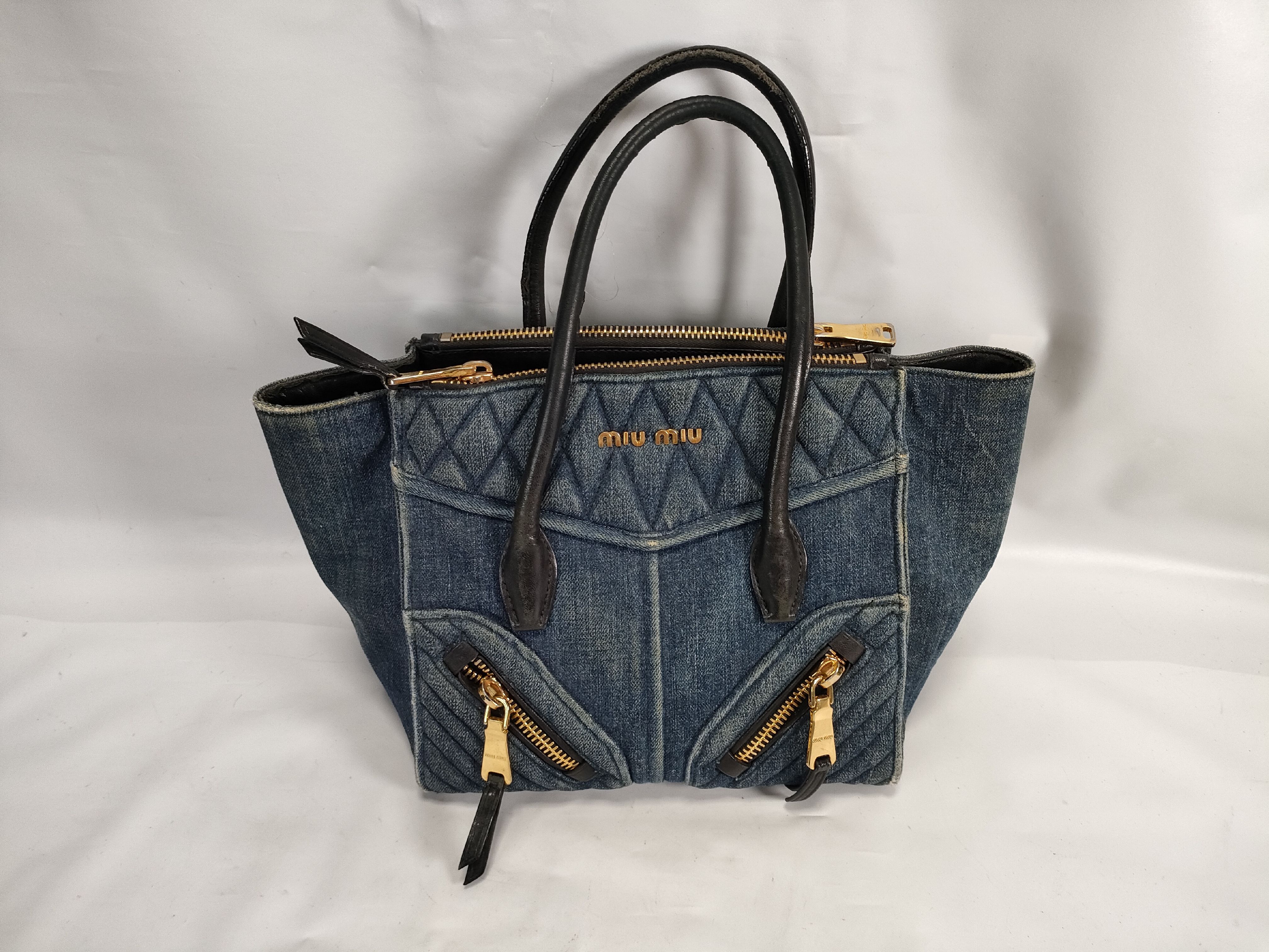 denim handbag