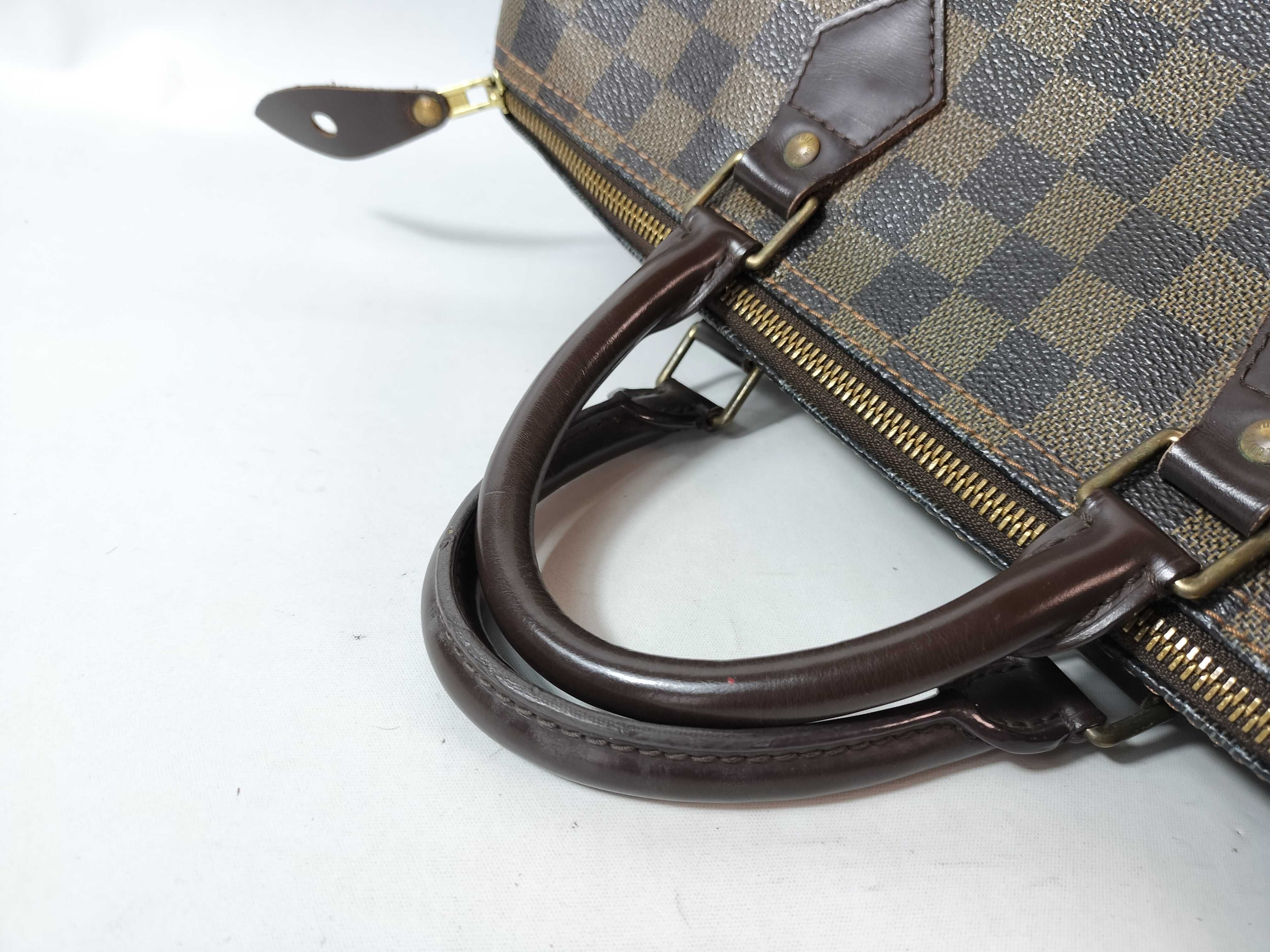 Monogram ID- Damier Speedy 35 N41523 SP0142 Brown with cadena lock handbag — view 3