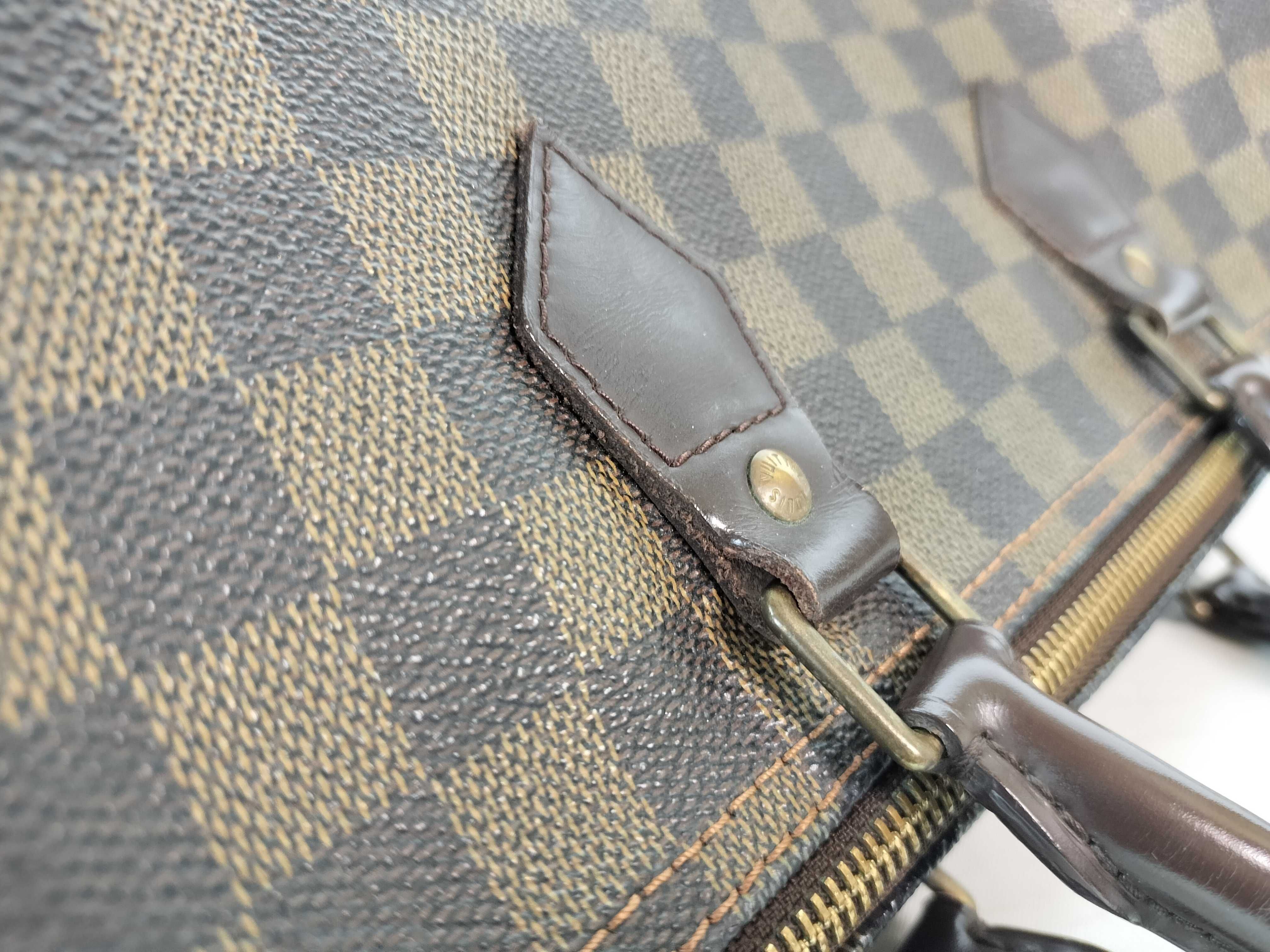 Monogram ID- Damier Speedy 35 N41523 SP0142 Brown with cadena lock handbag — view 5