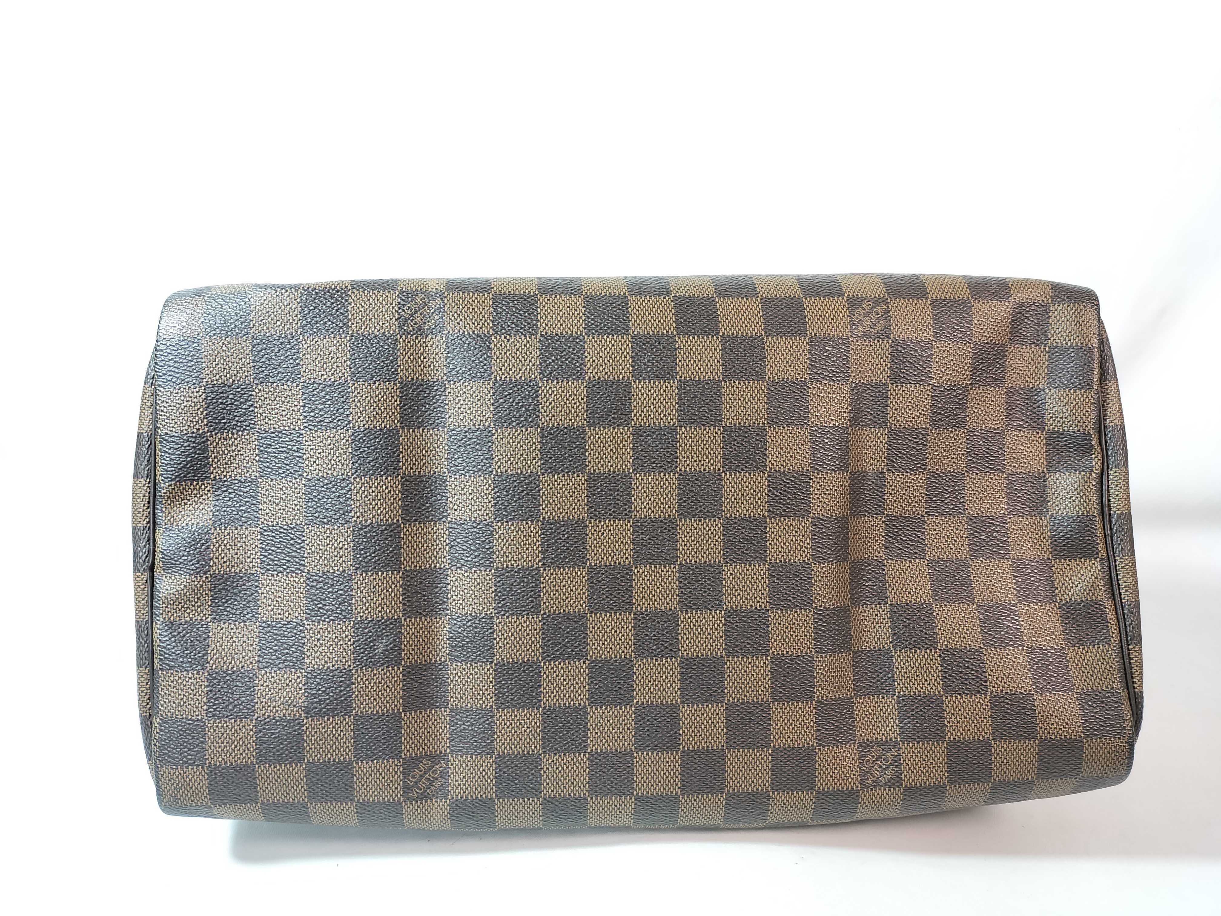 Monogram ID- Damier Speedy 35 N41523 SP0142 Brown with cadena lock handbag — view 7