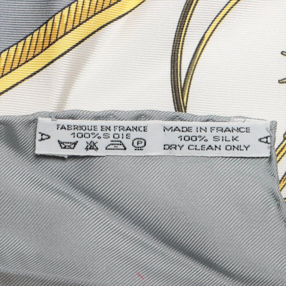 Carre 90 "LES VOITURES A TRANSFORMATION" (Folding Carriage) Scarf, Silk, Gray, — view 7