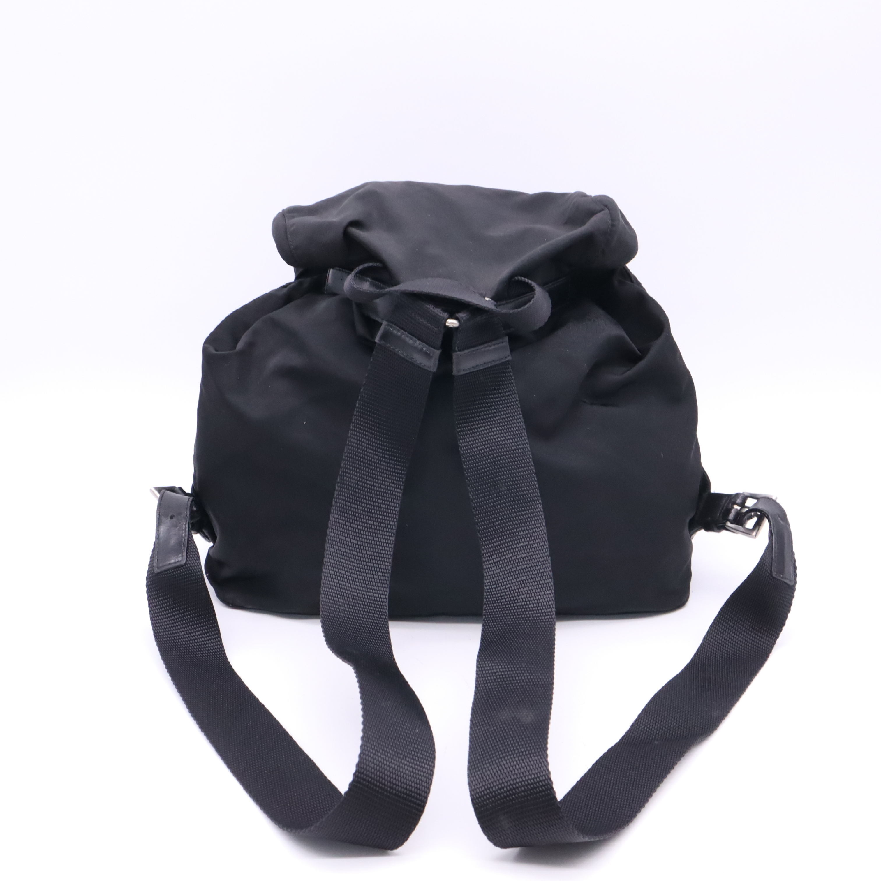B2811 Nylon Backpack, Black — view 2