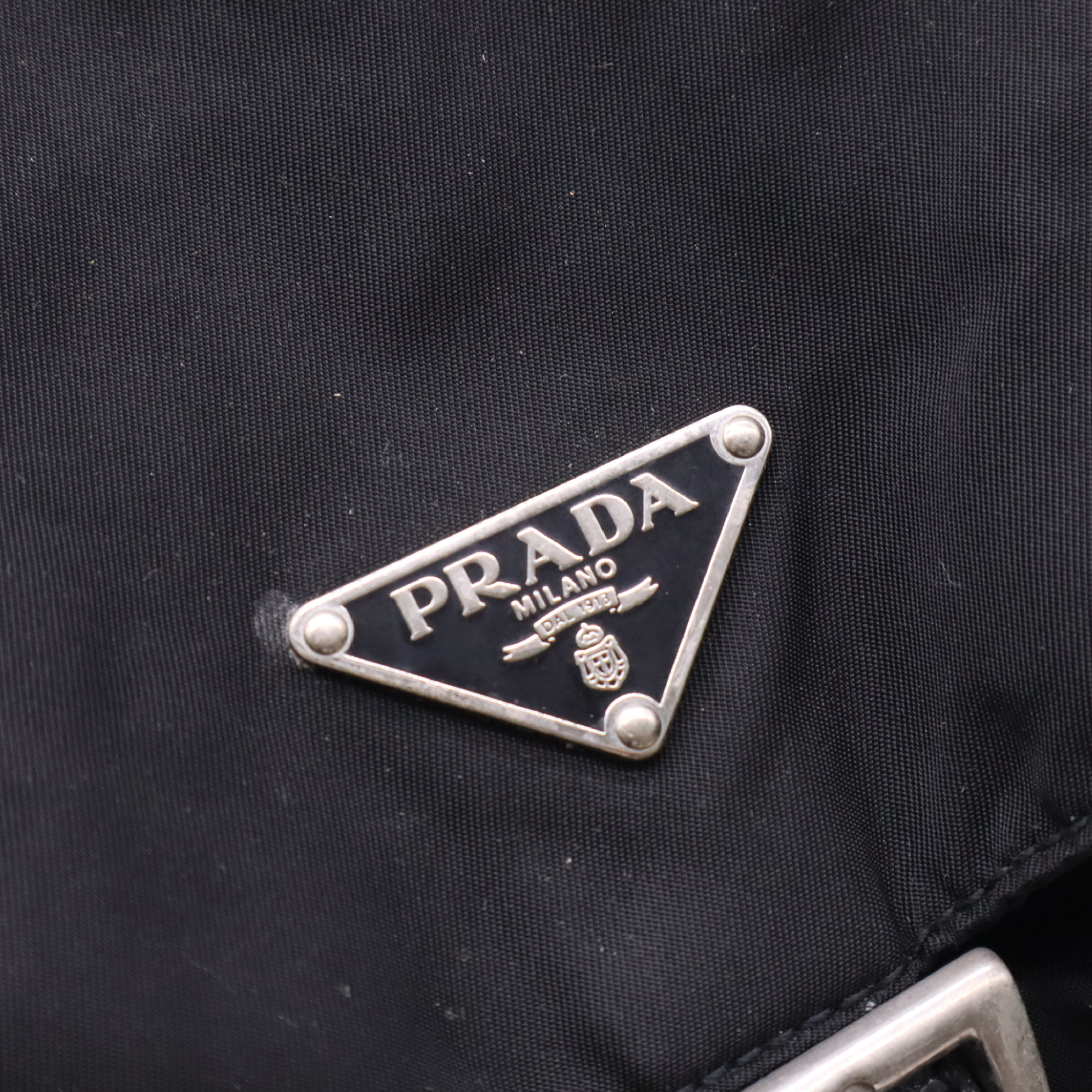 B2811 Nylon Backpack, Black — view 11
