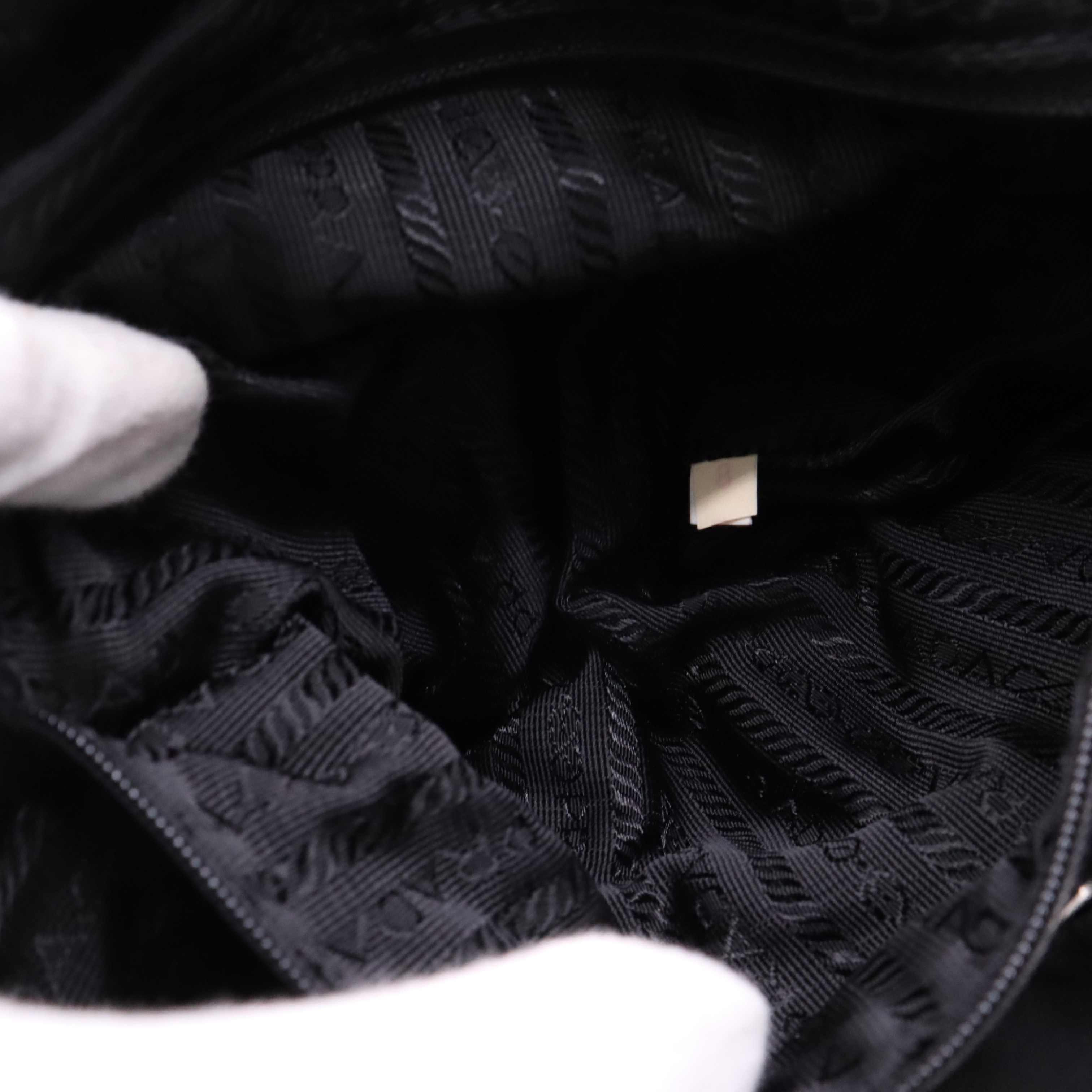 B2811 Nylon Backpack, Black — view 14