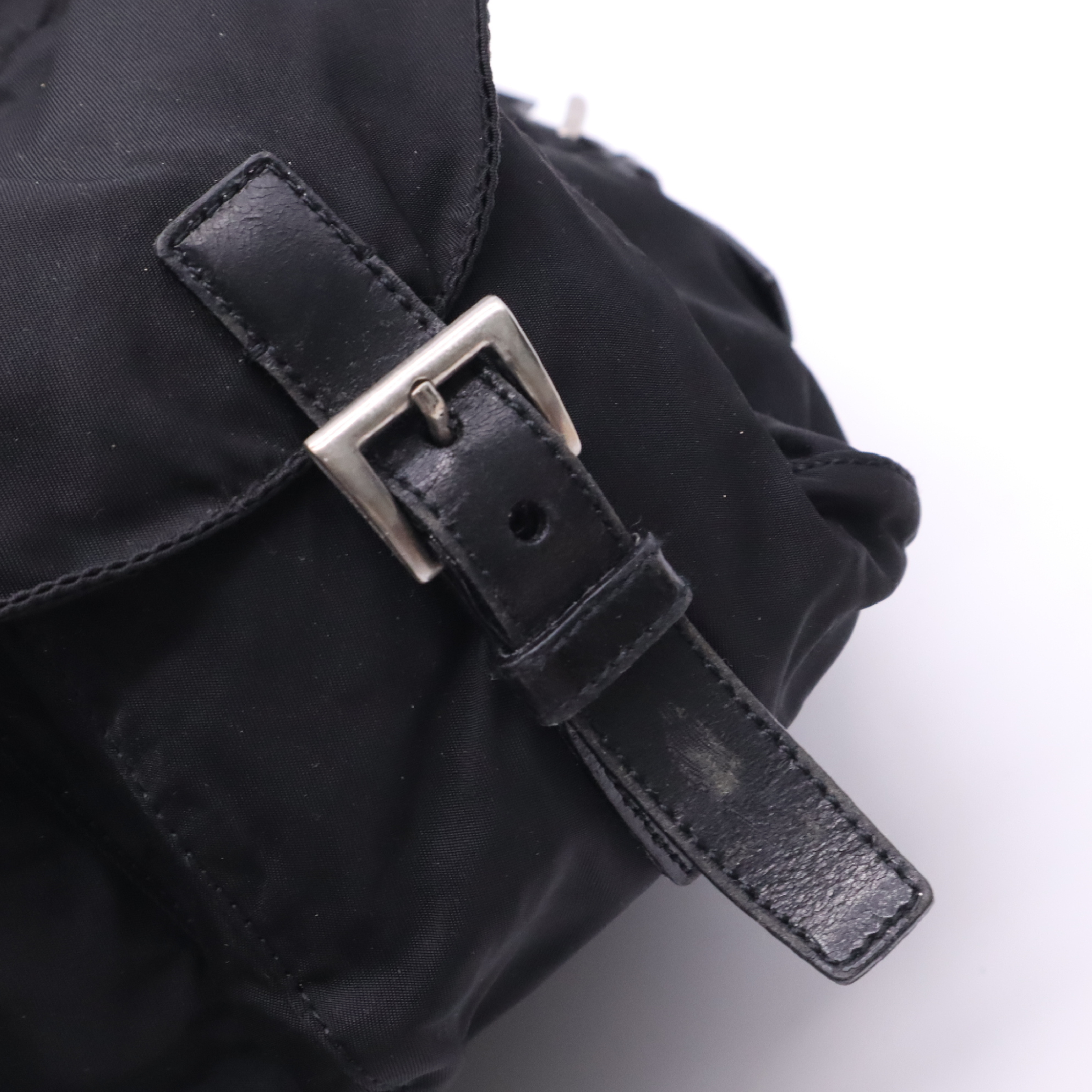 B2811 Nylon Backpack, Black — view 10