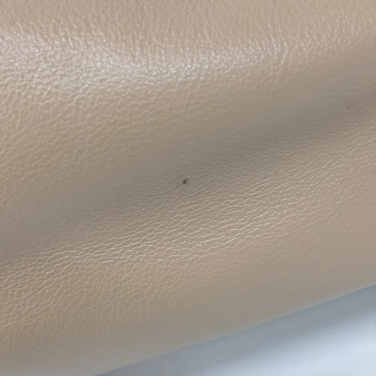 Triangle Leather Shoulder Bag, Beige — view 11