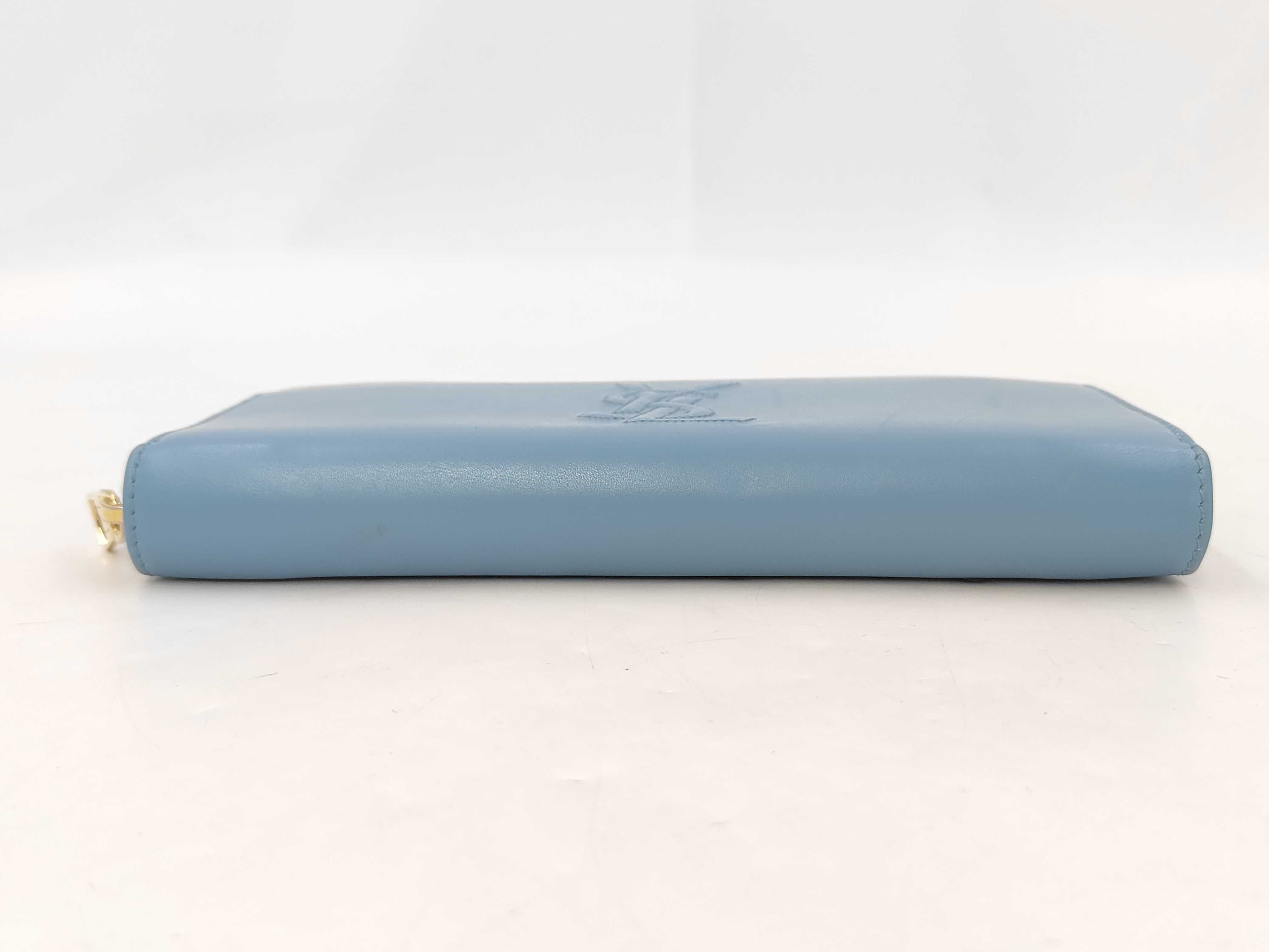 Leather 568995 Round Zip Long Wallet — view 3