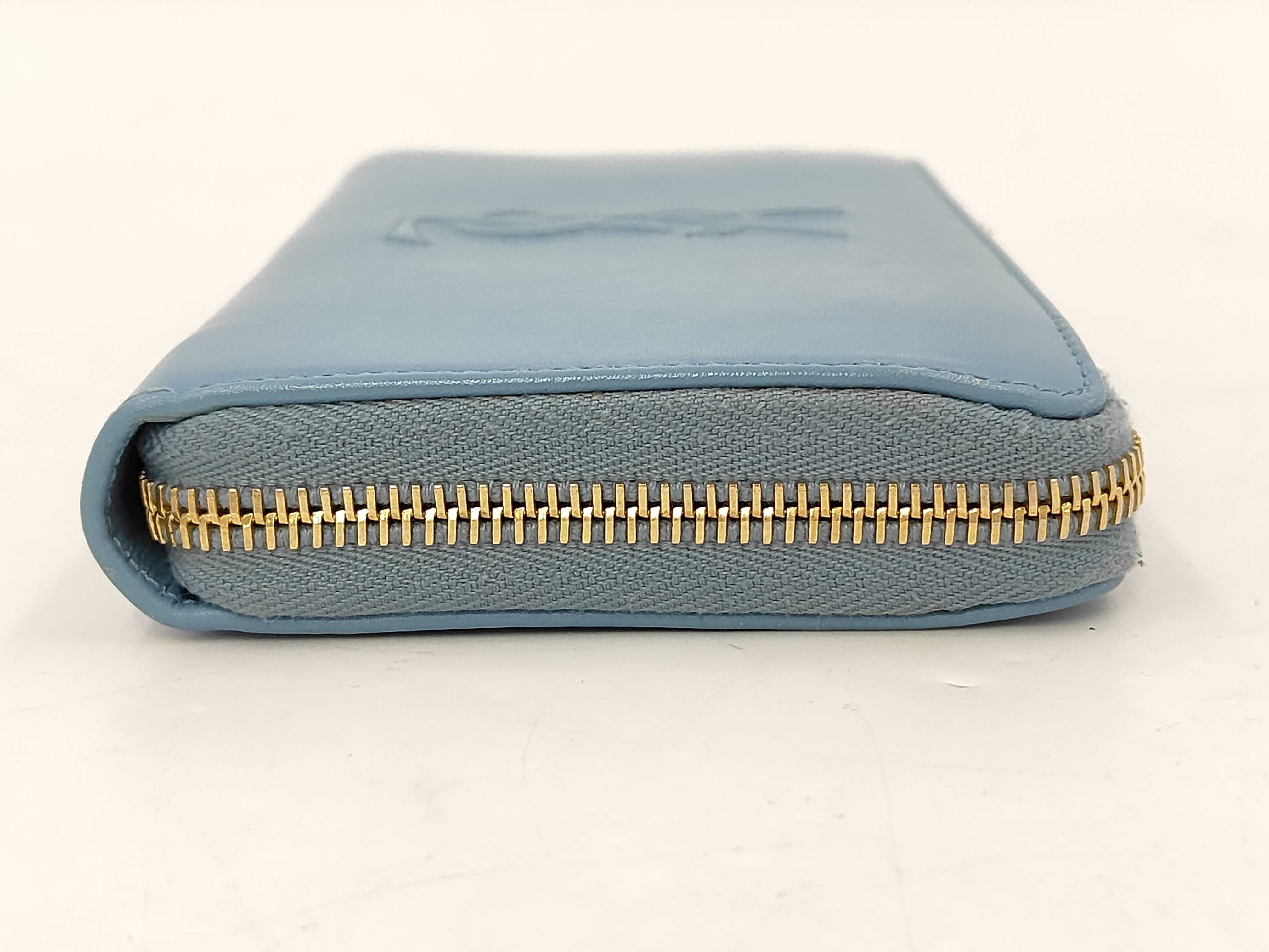 Leather 568995 Round Zip Long Wallet — view 4